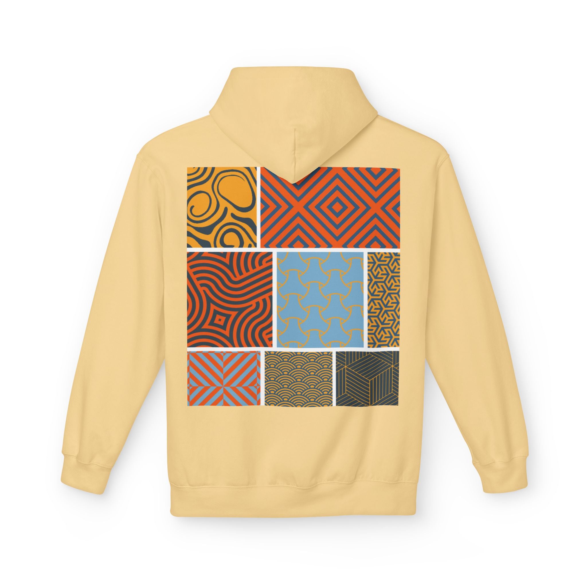 Dark Rose Patterns Orange Hoodie