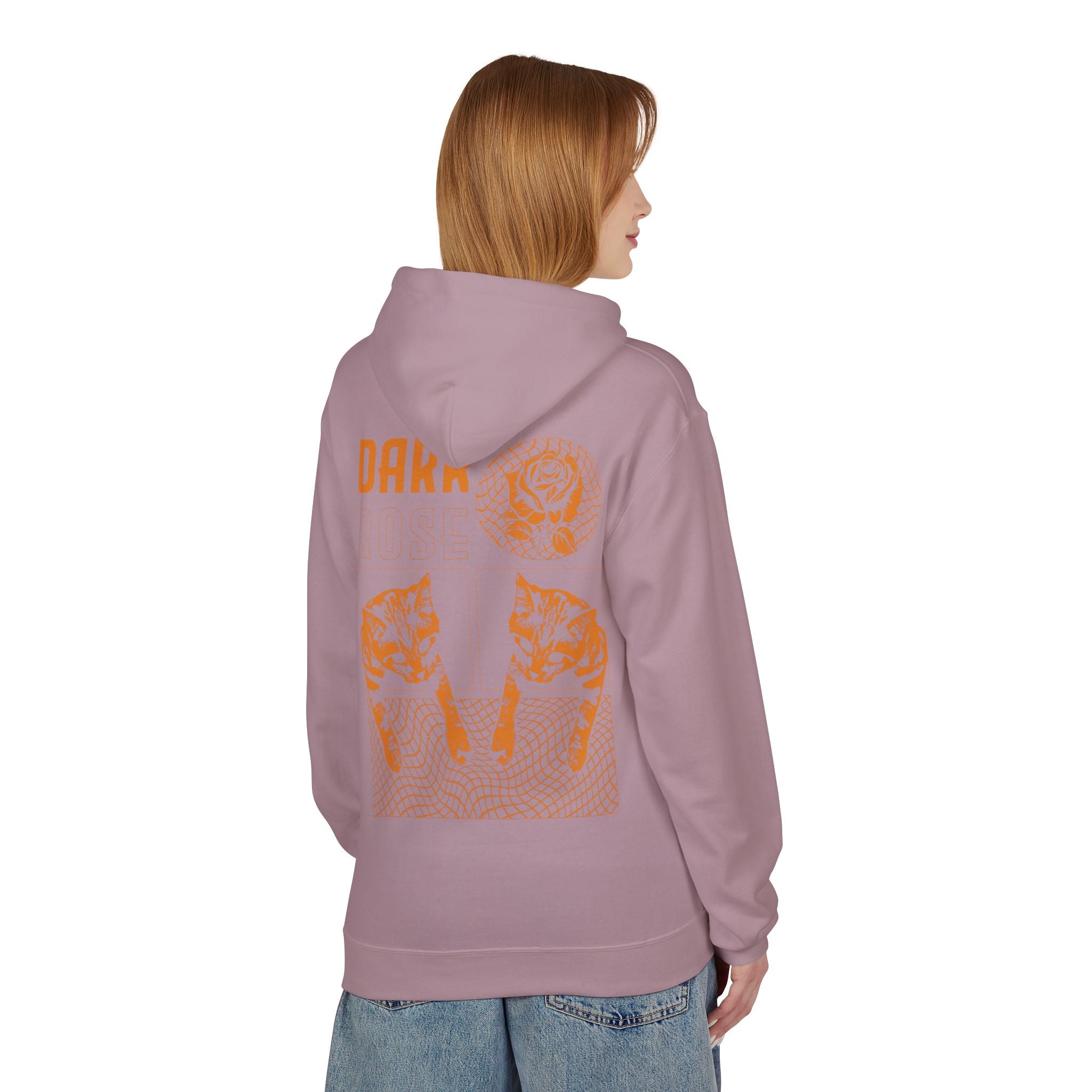 Dark Rose Cat Hoodie
