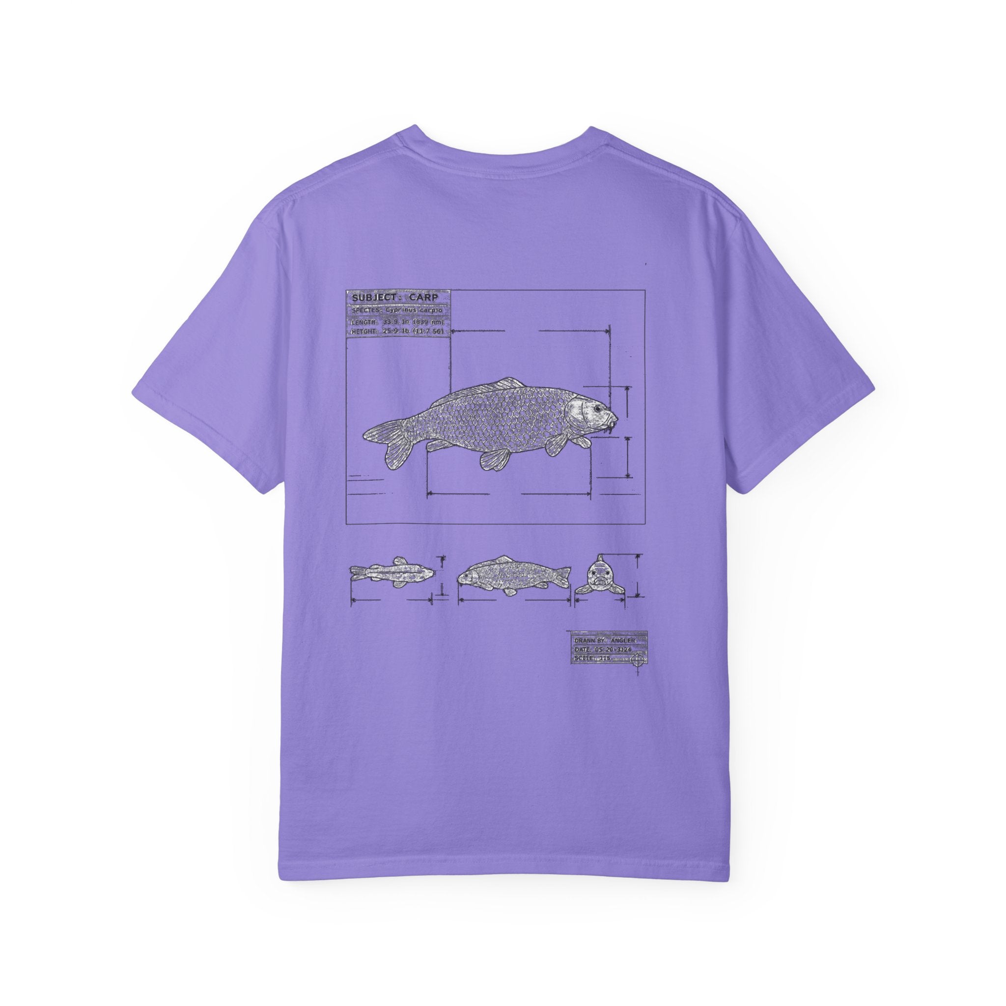 Dark Rose Carp Blueprint Tee