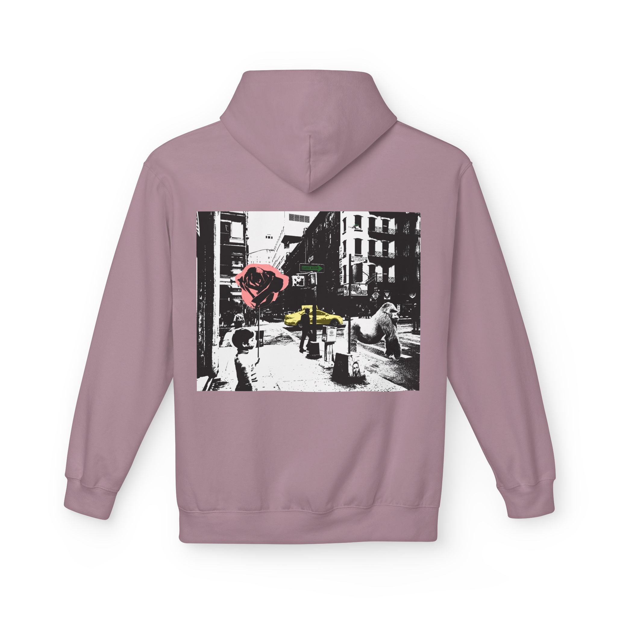 Dark Rose Urban Art Hoodie
