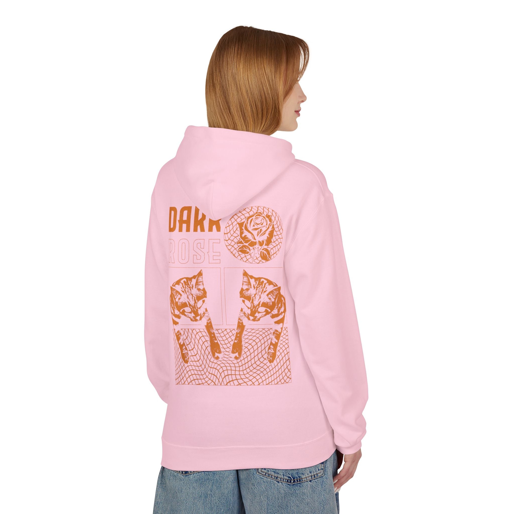 Dark Rose Cat Hoodie