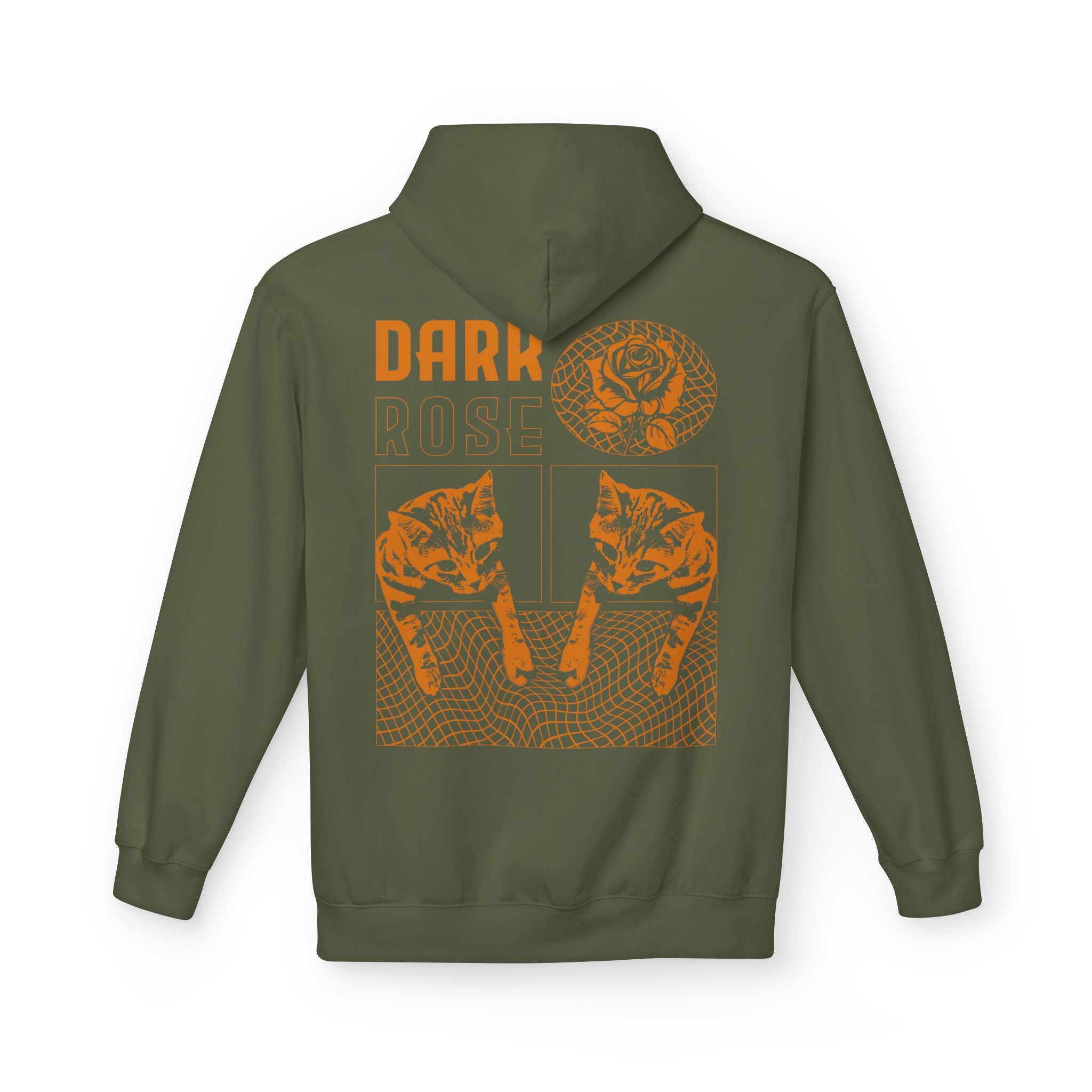 Dark Rose Cat Hoodie
