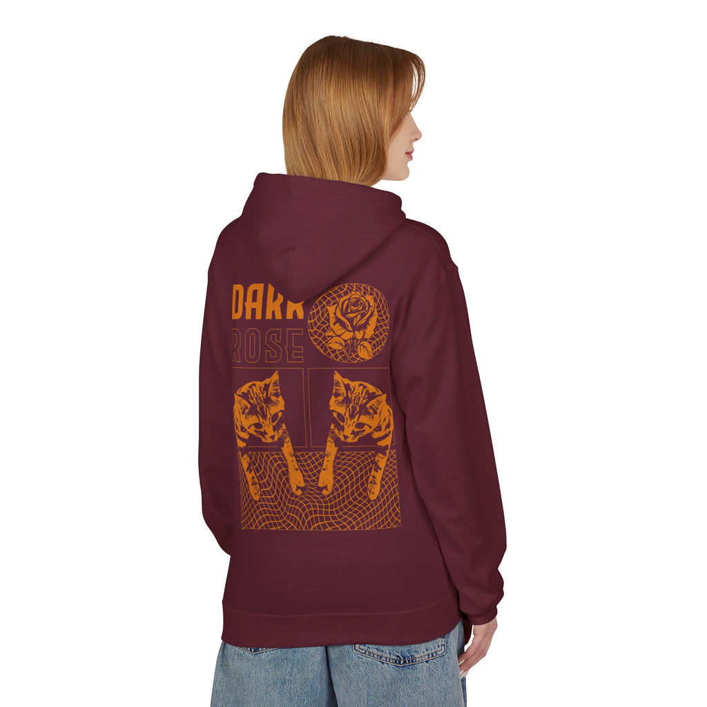 Dark Rose Cat Hoodie