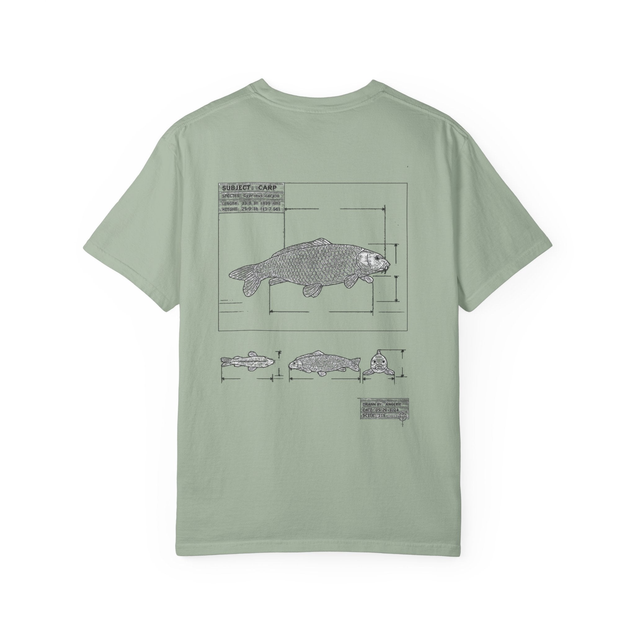 Dark Rose Carp Blueprint Tee