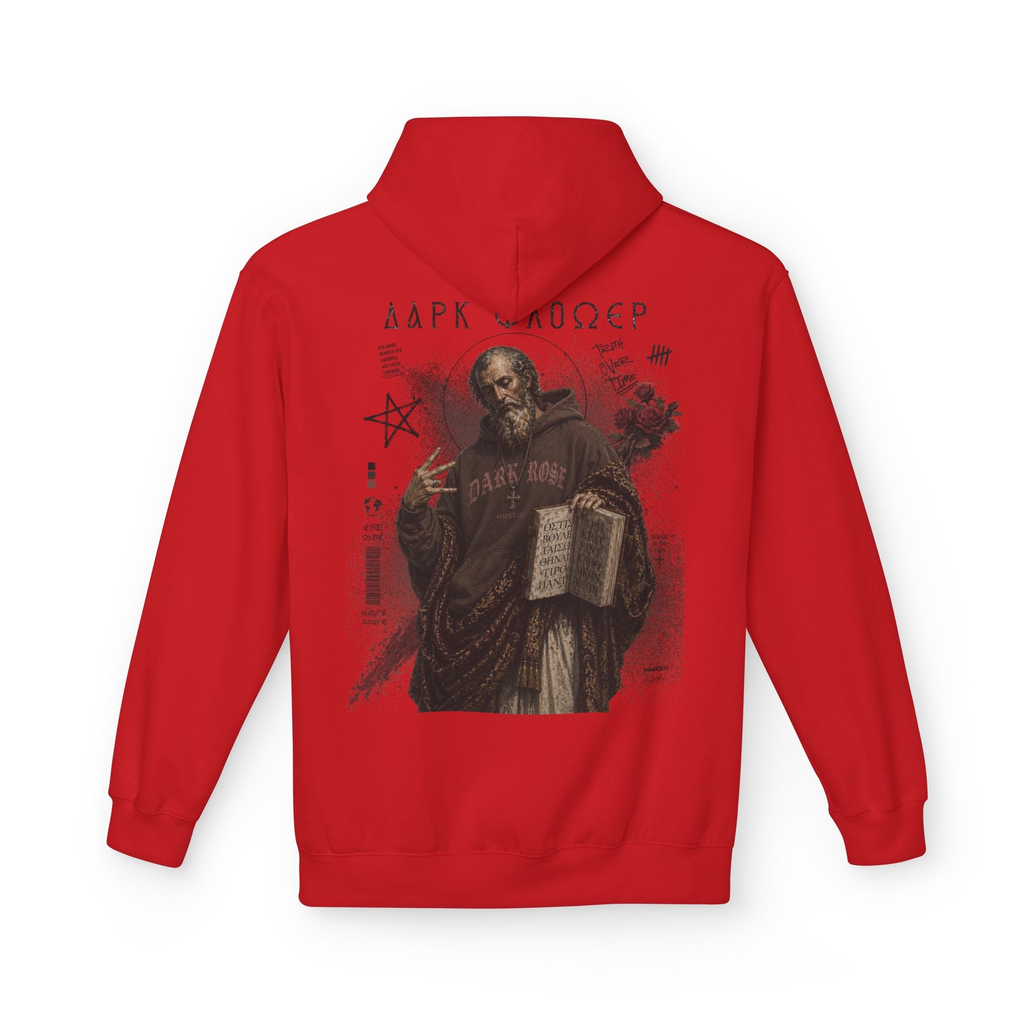 Dark Rose Ancient Greek Philosophers Hoodie
