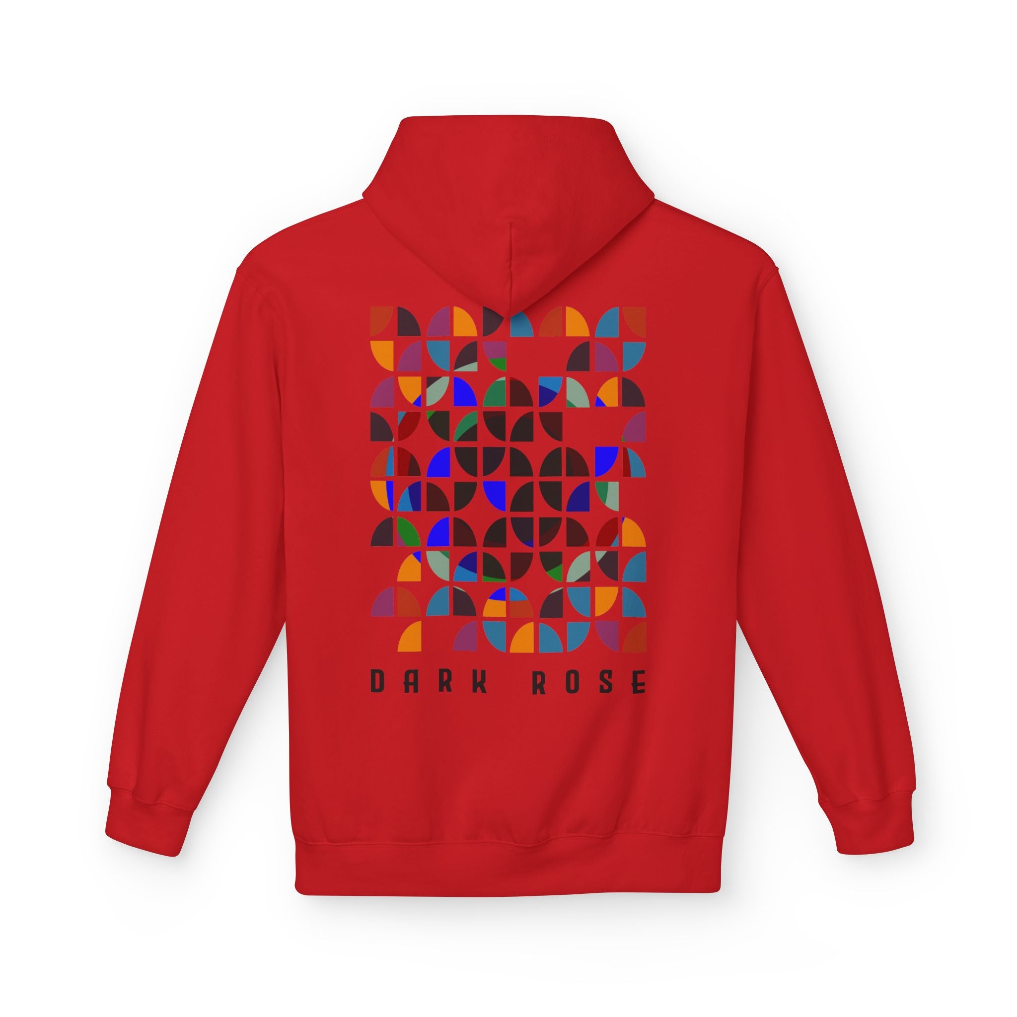 Dark Rose Colours Circles Hoodie
