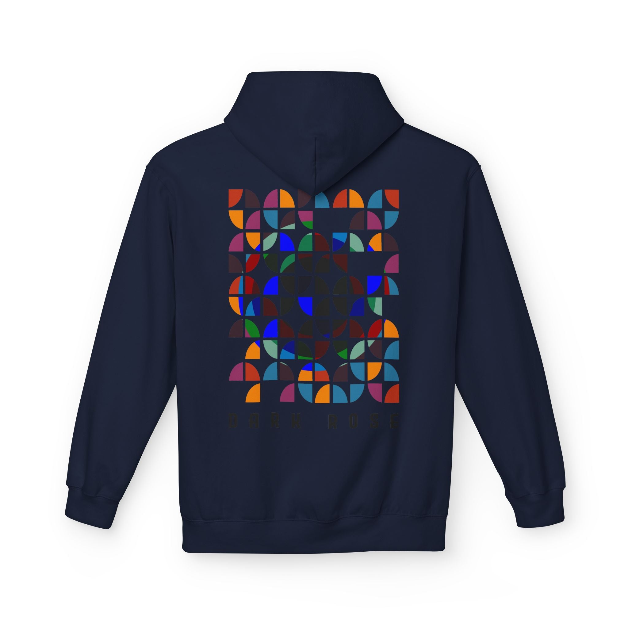 Dark Rose Colours Circles Hoodie