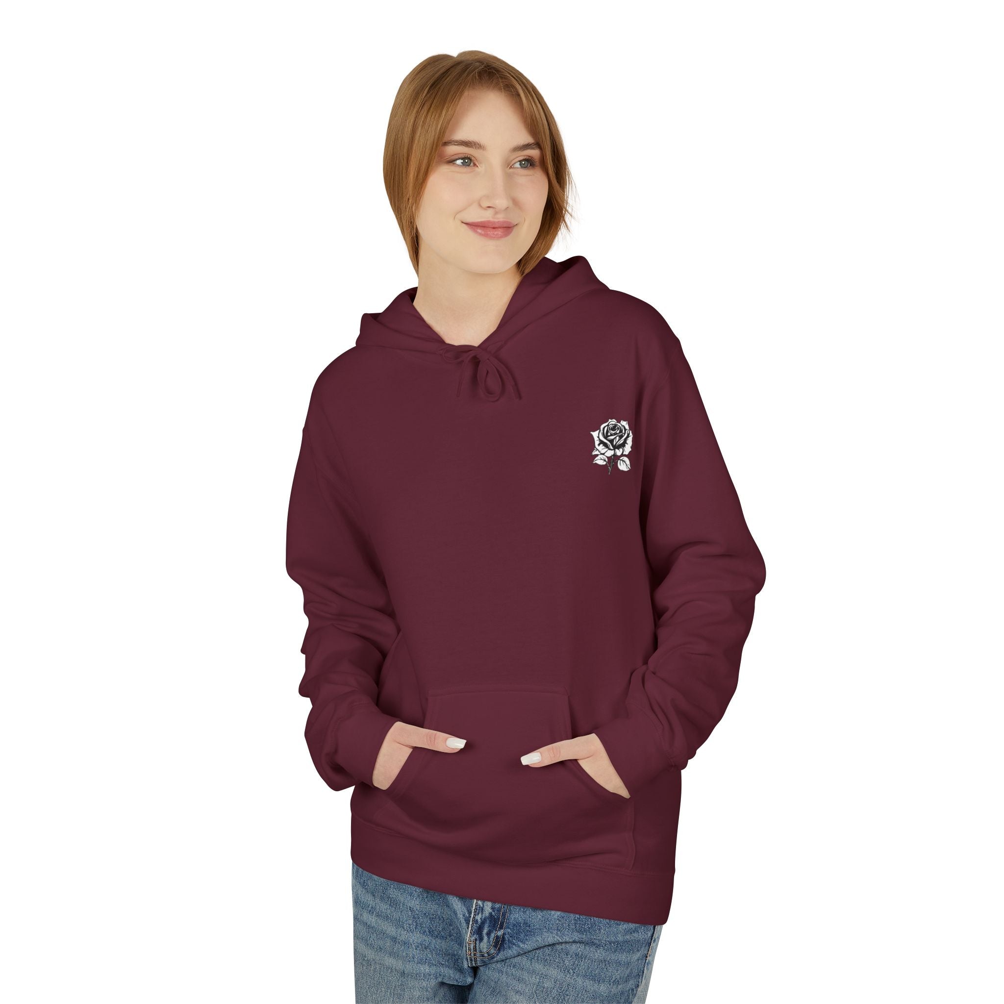 Dark Rose Cat Hoodie