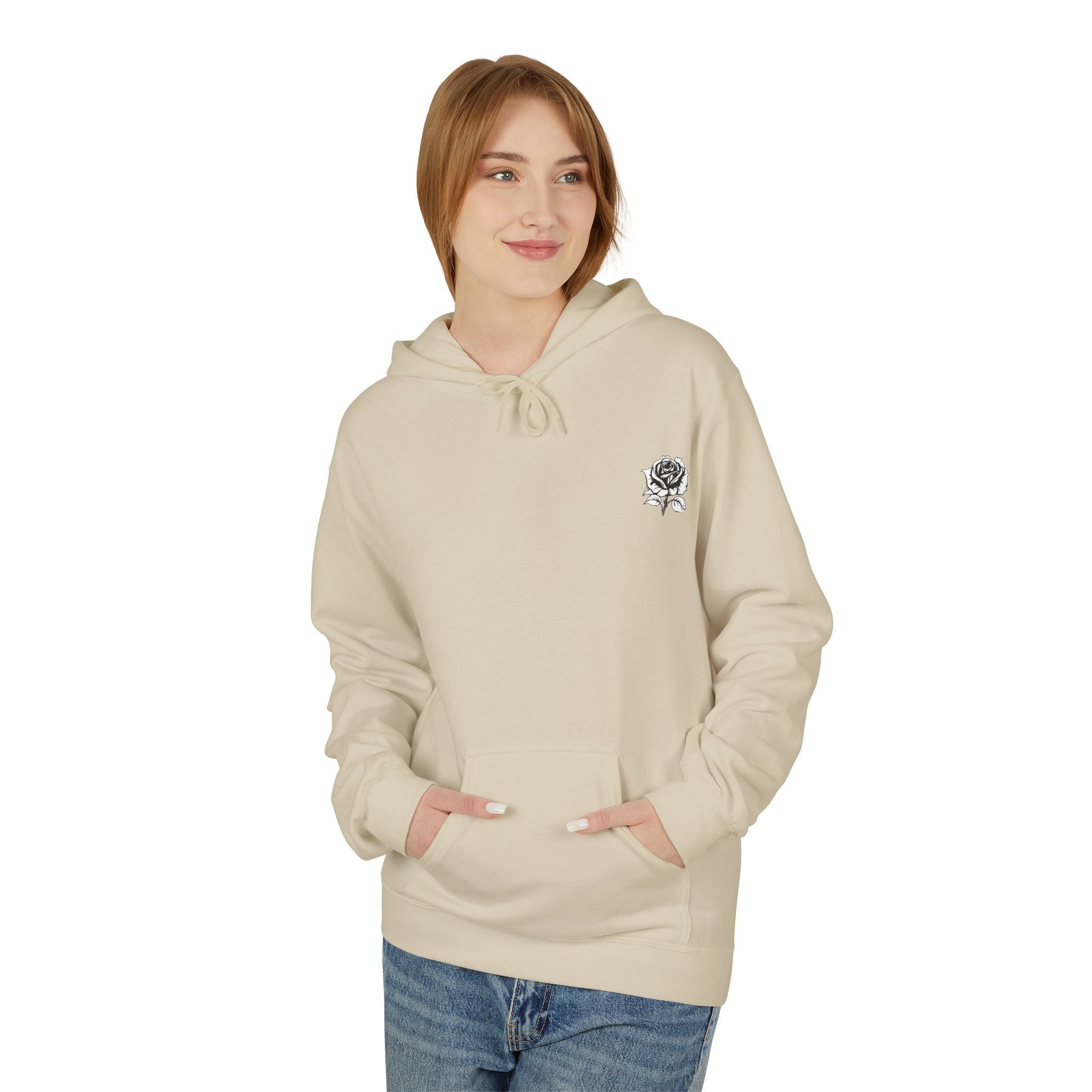 Dark Rose Cat Hoodie
