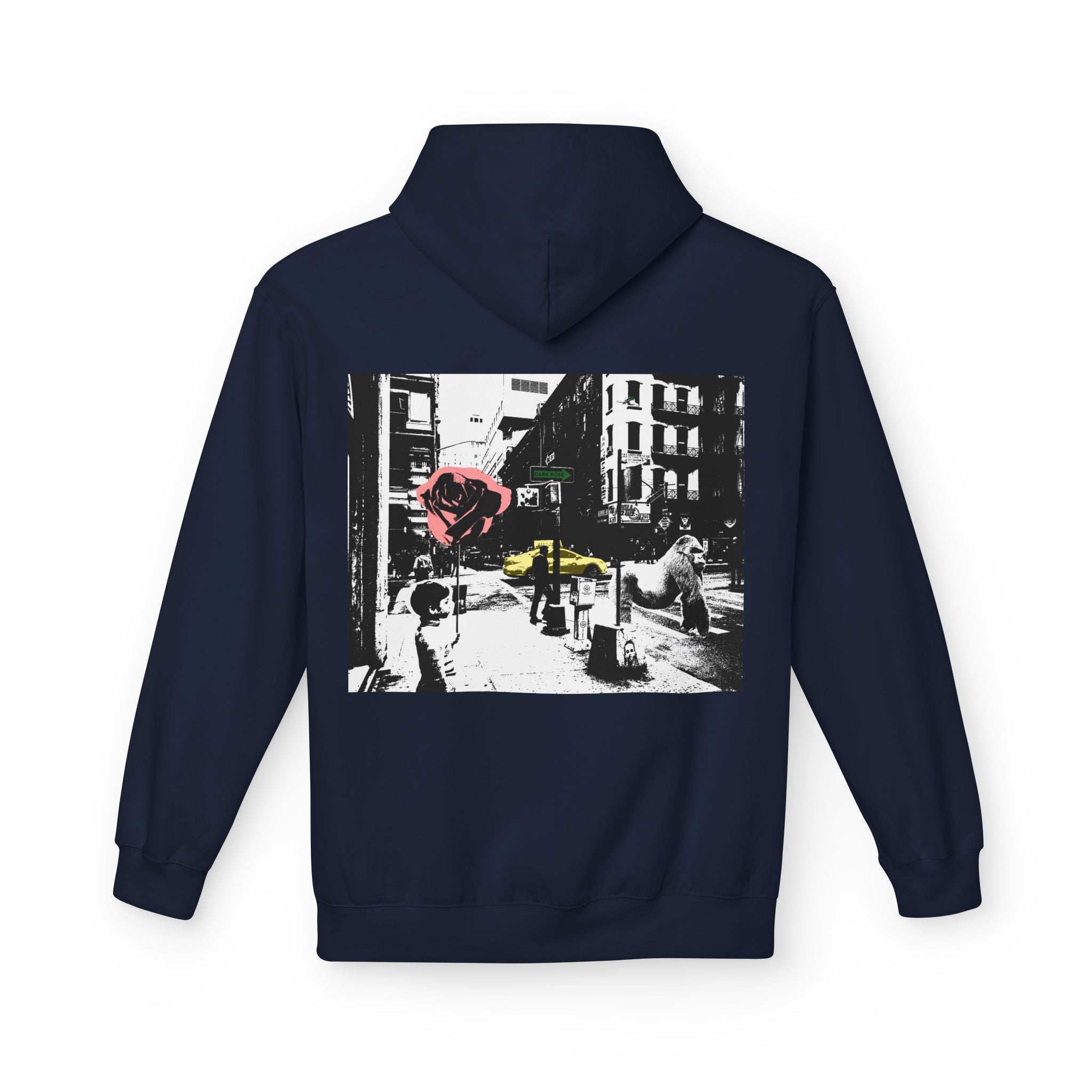Dark Rose Urban Art Hoodie