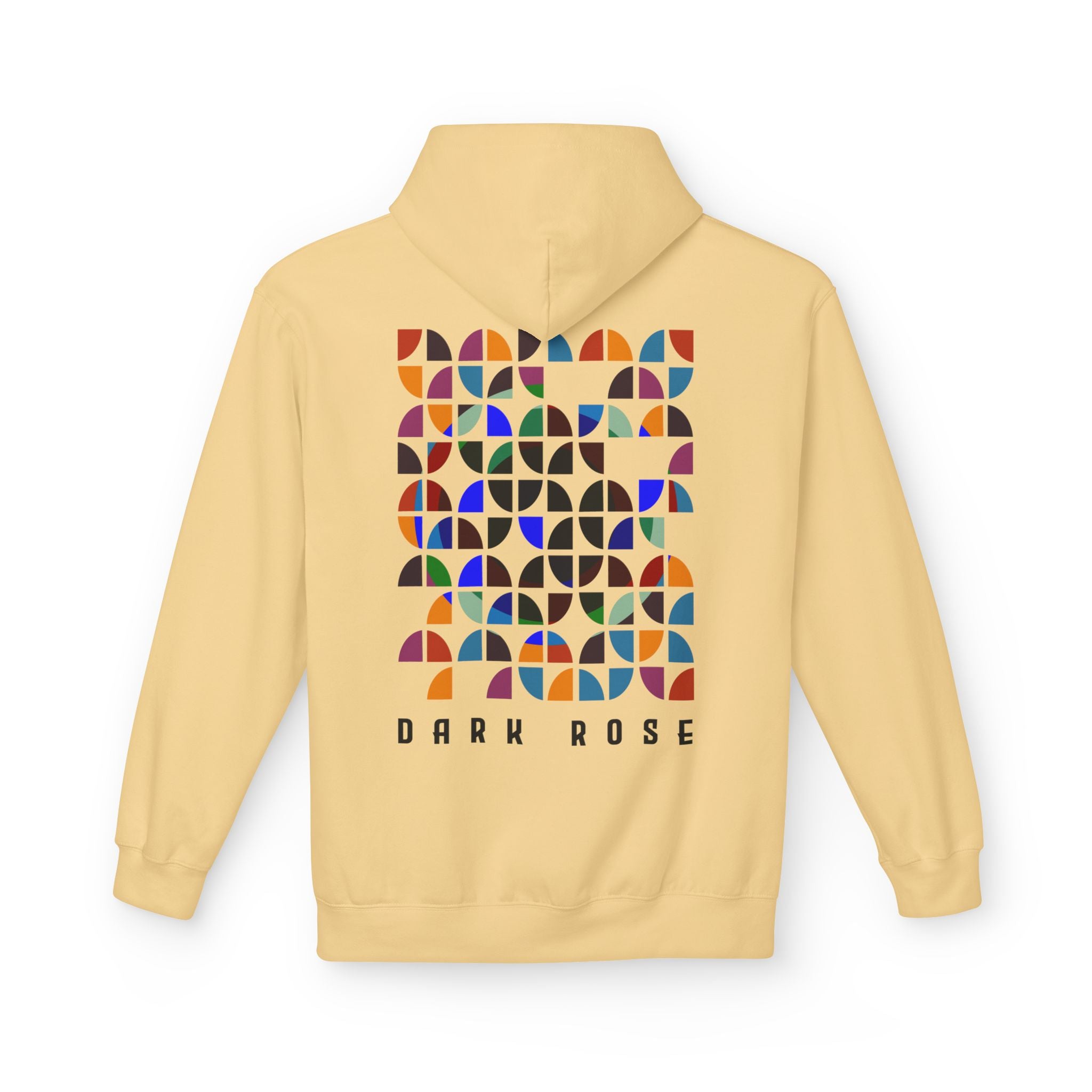 Dark Rose Colours Circles Hoodie
