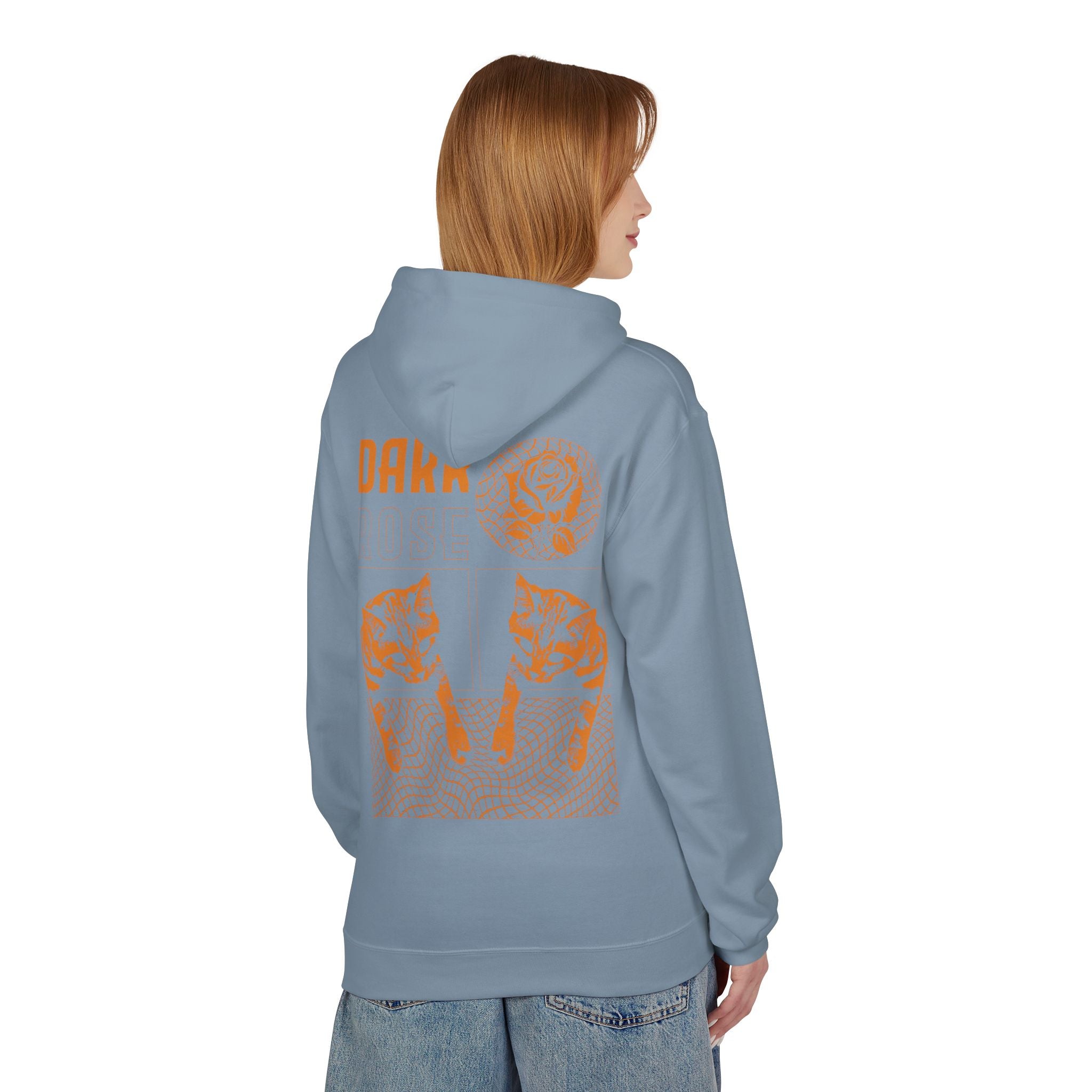 Dark Rose Cat Hoodie