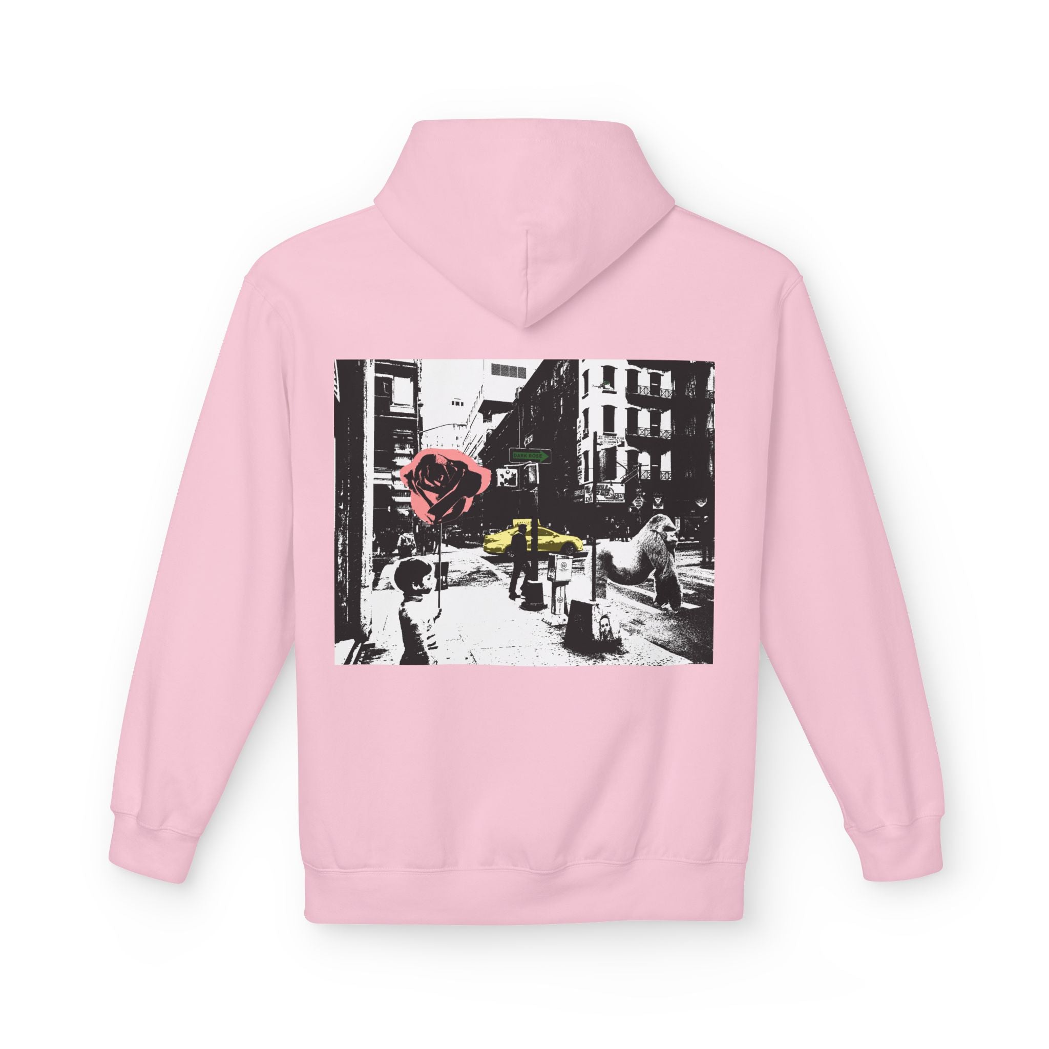 Dark Rose Urban Art Hoodie
