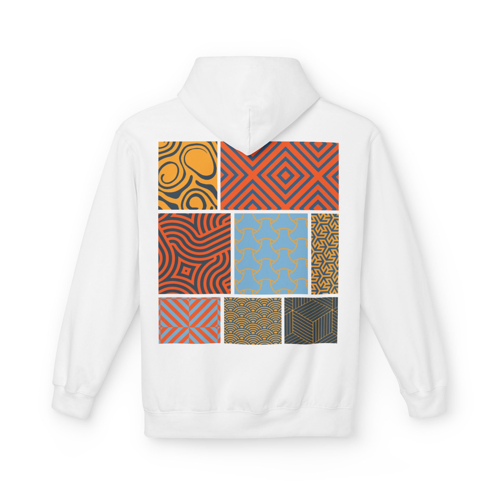 Dark Rose Patterns Orange Hoodie