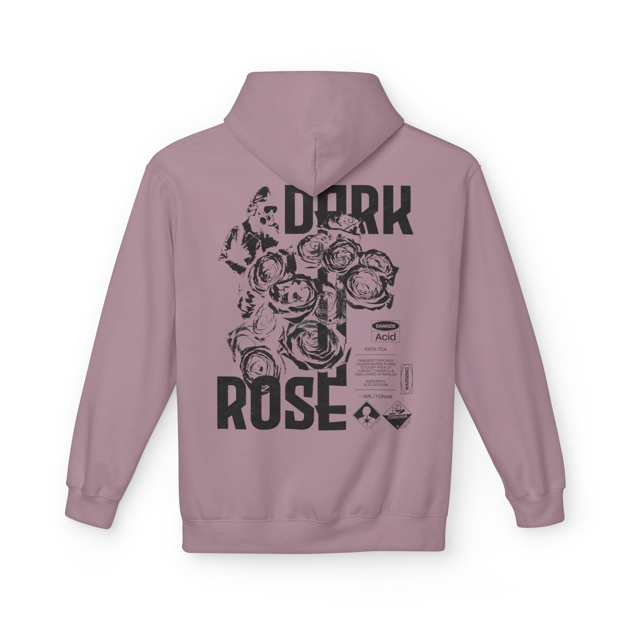 Dark Rose Gas Mask Poster Hoodie