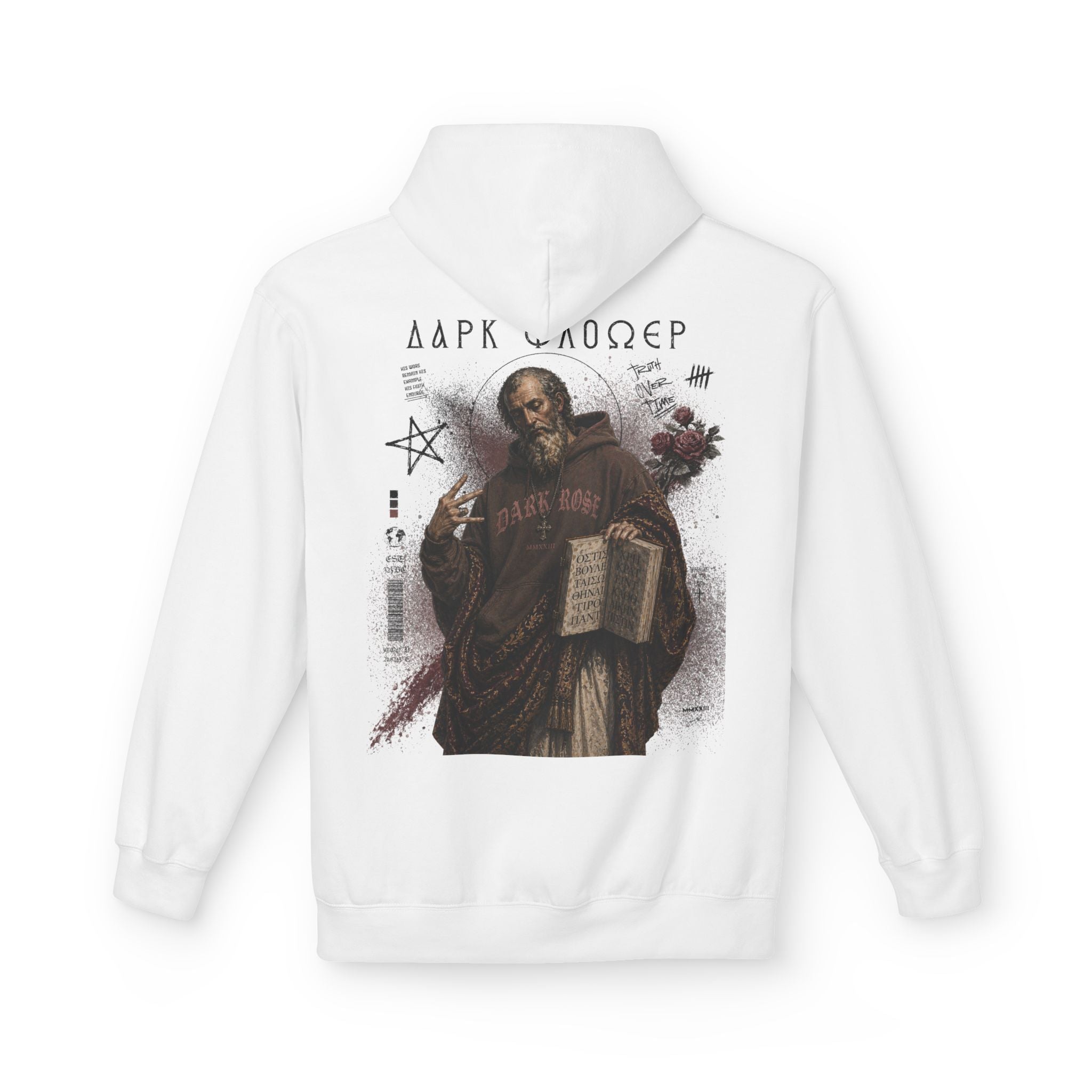 Dark Rose Ancient Greek Philosophers Hoodie