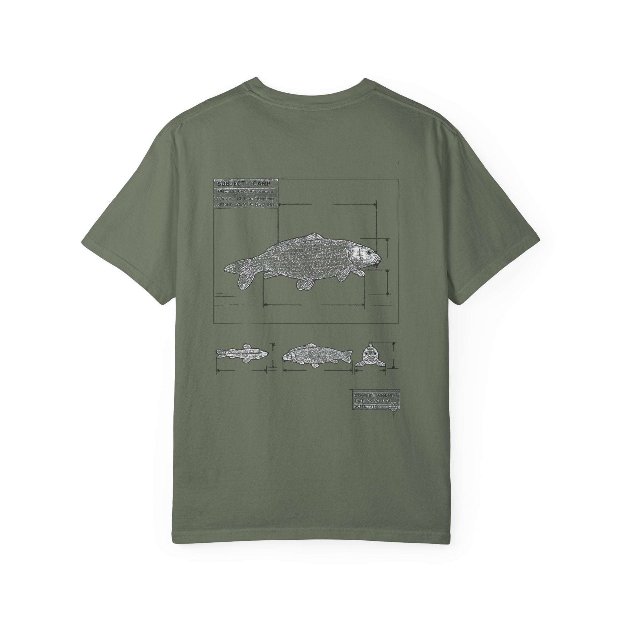 Dark Rose Carp Blueprint Tee