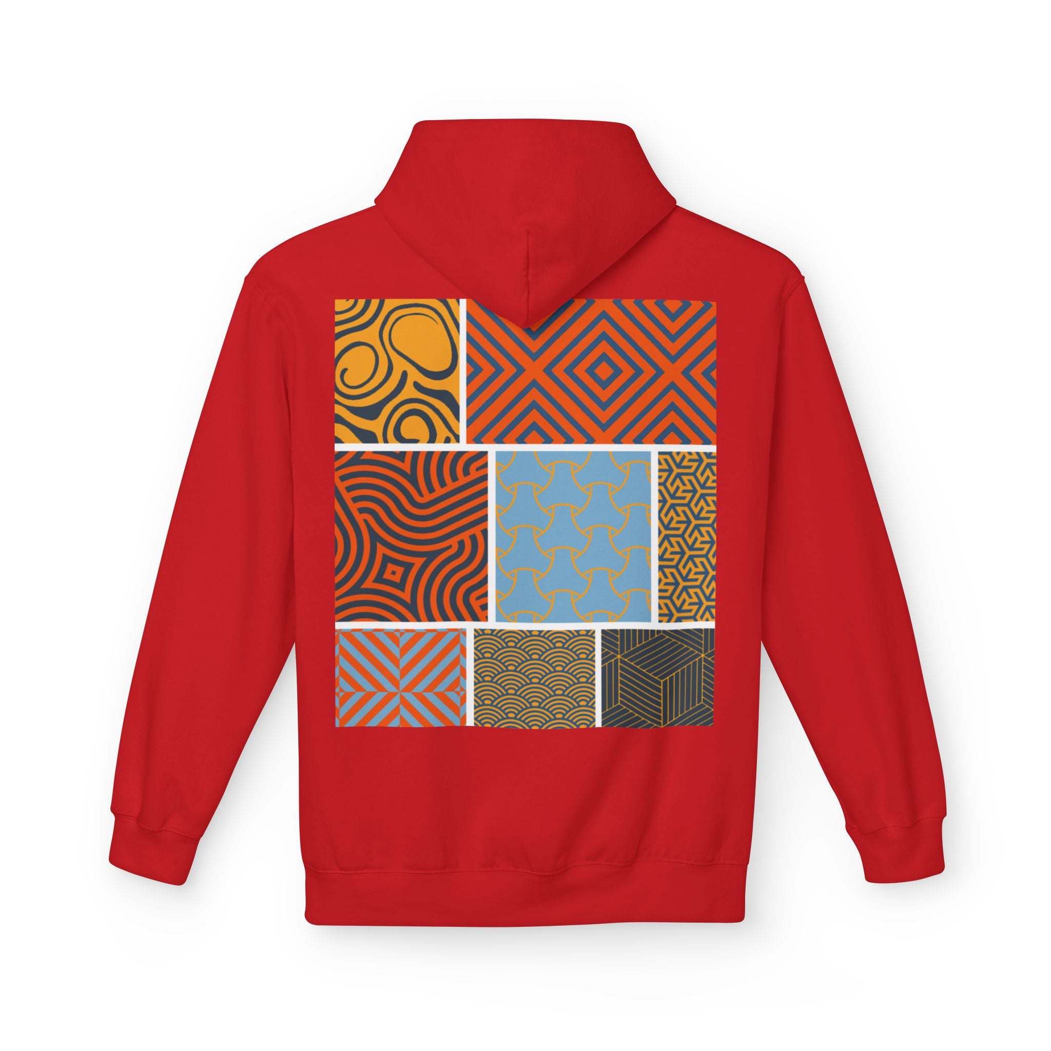 Dark Rose Patterns Orange Hoodie