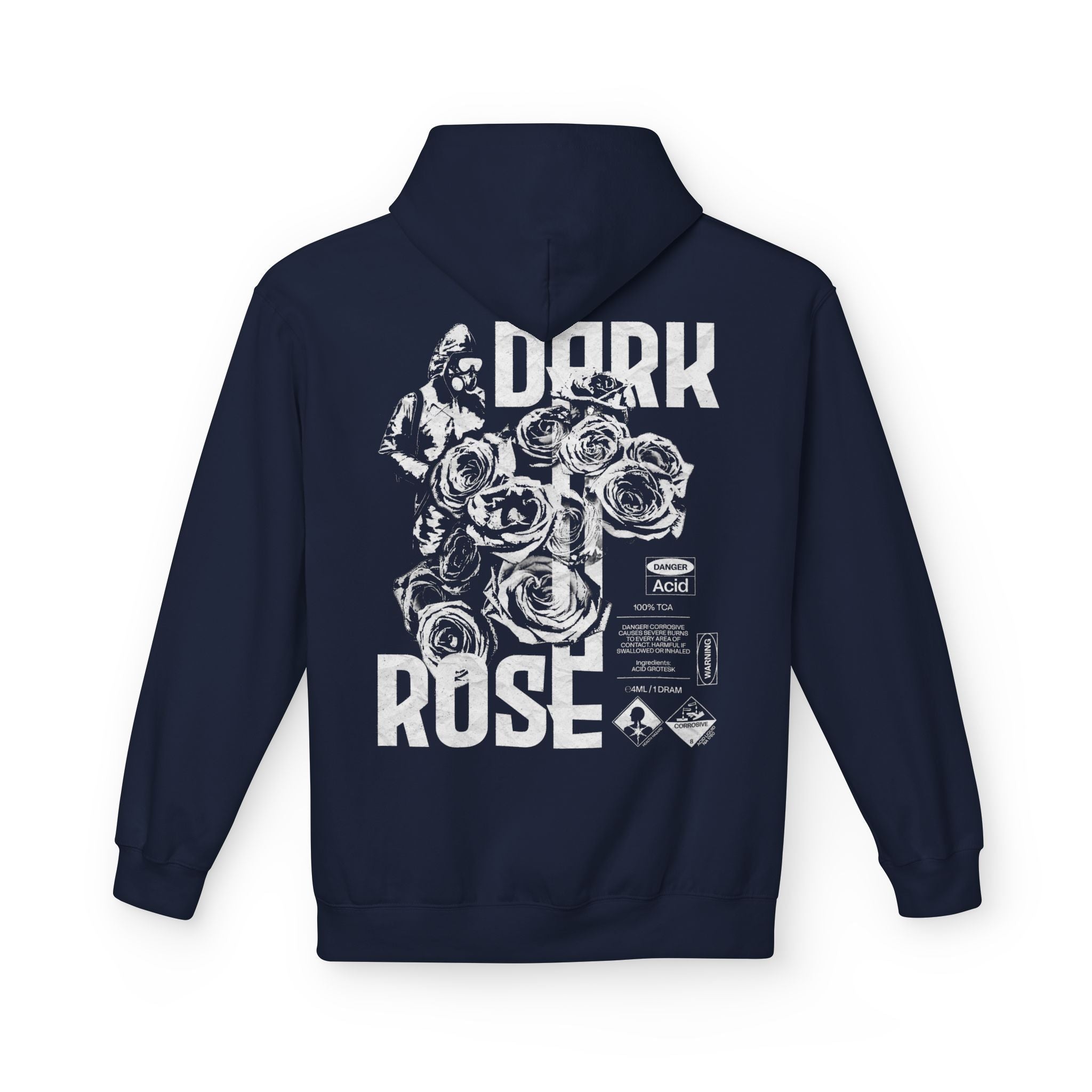Dark Rose Gas Mask Poster Hoodie