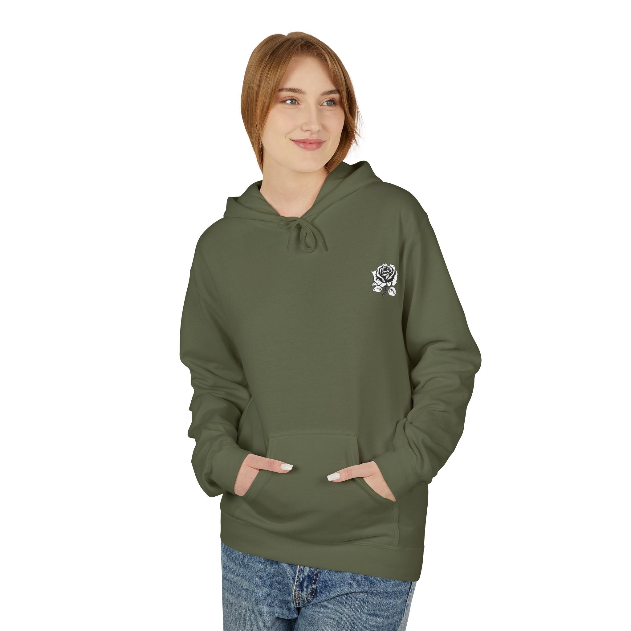 Dark Rose Cat Hoodie