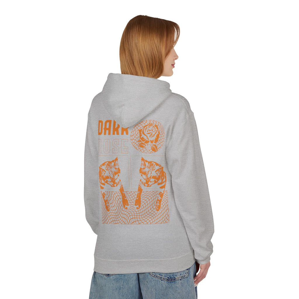Dark Rose Cat Hoodie