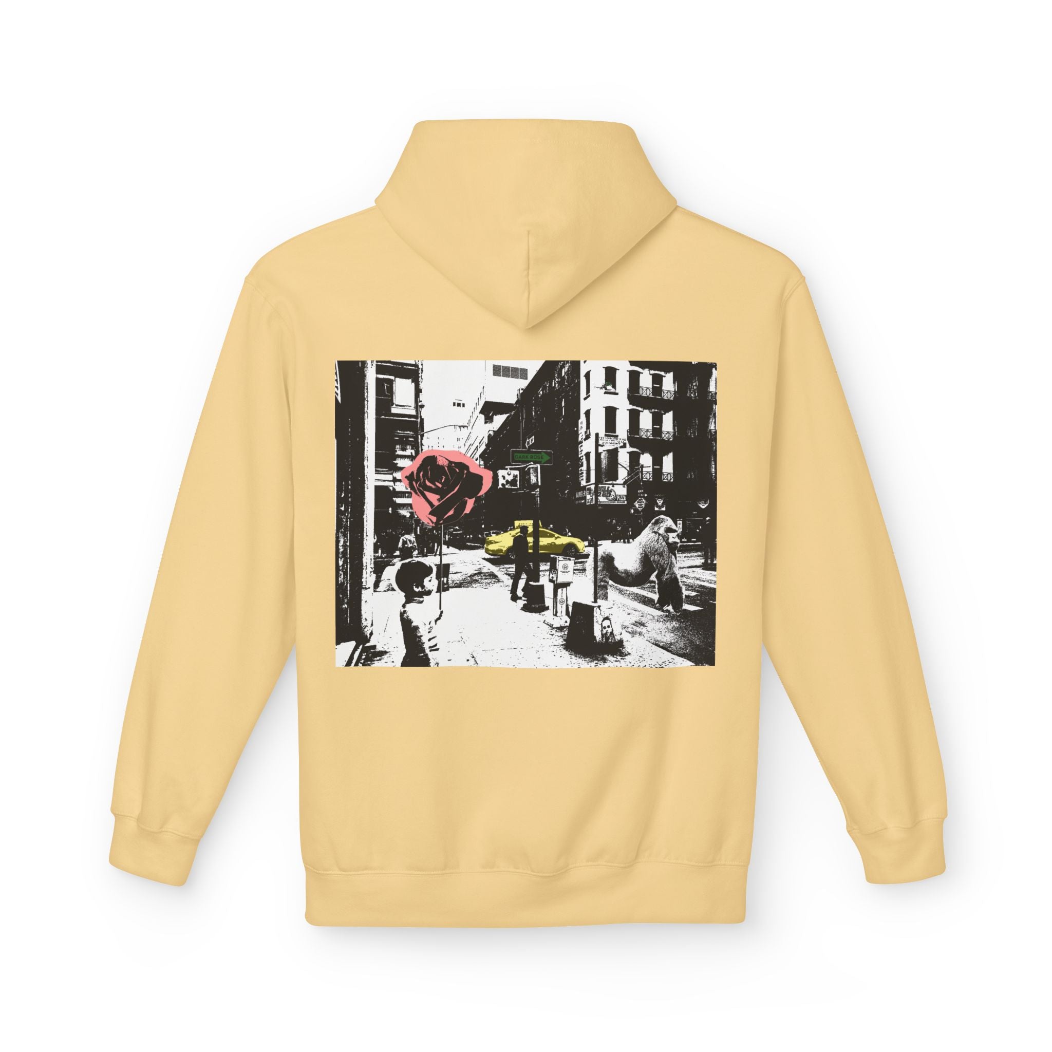 Dark Rose Urban Art Hoodie