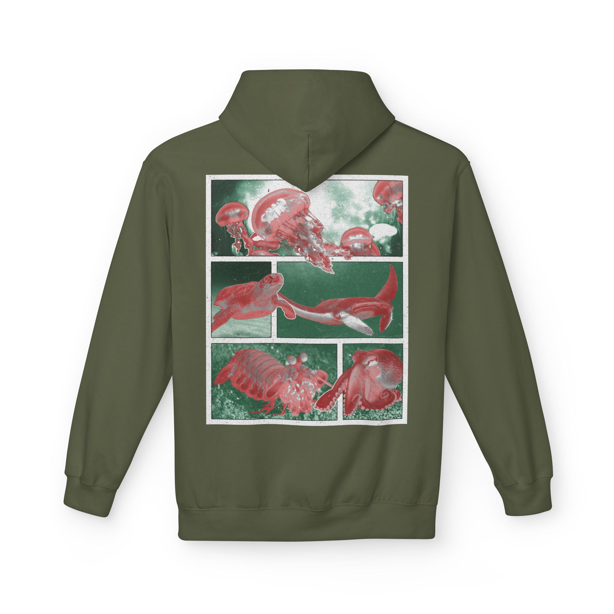 Dark Rose Sea Creatures Hoodie