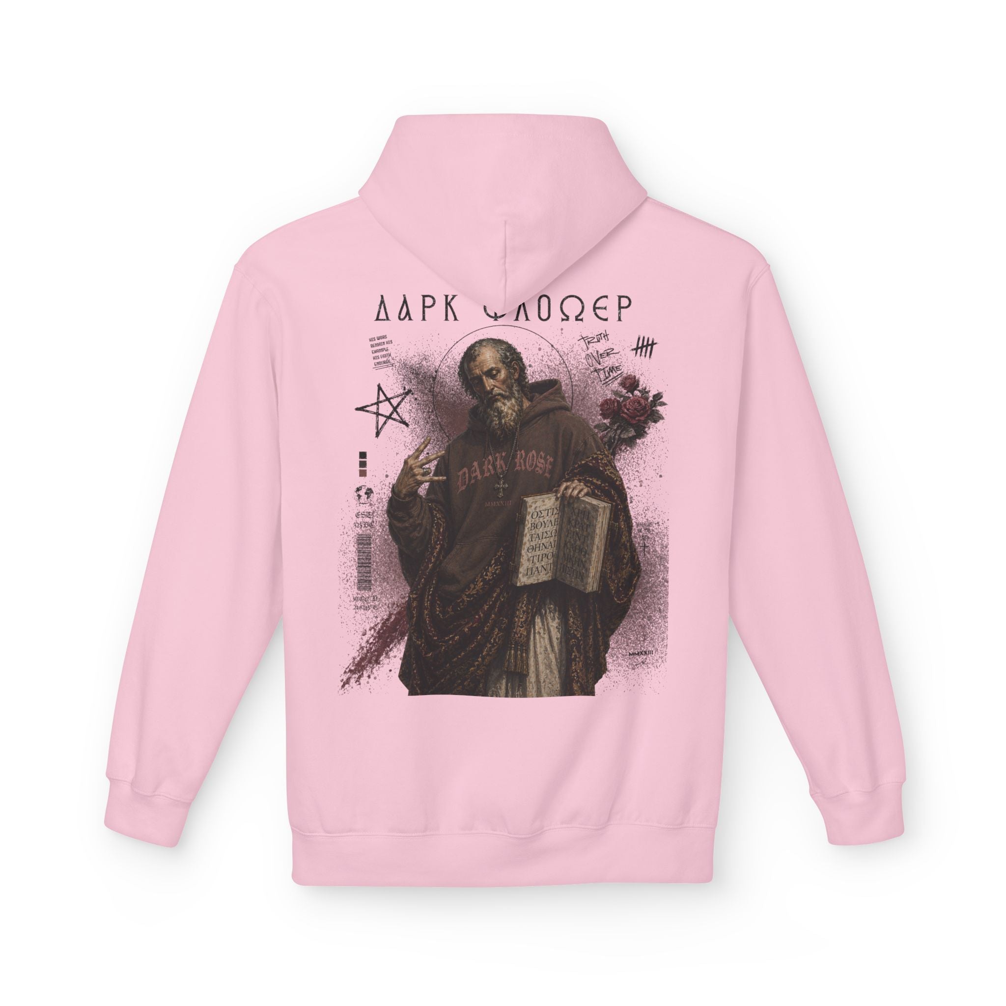Dark Rose Ancient Greek Philosophers Hoodie