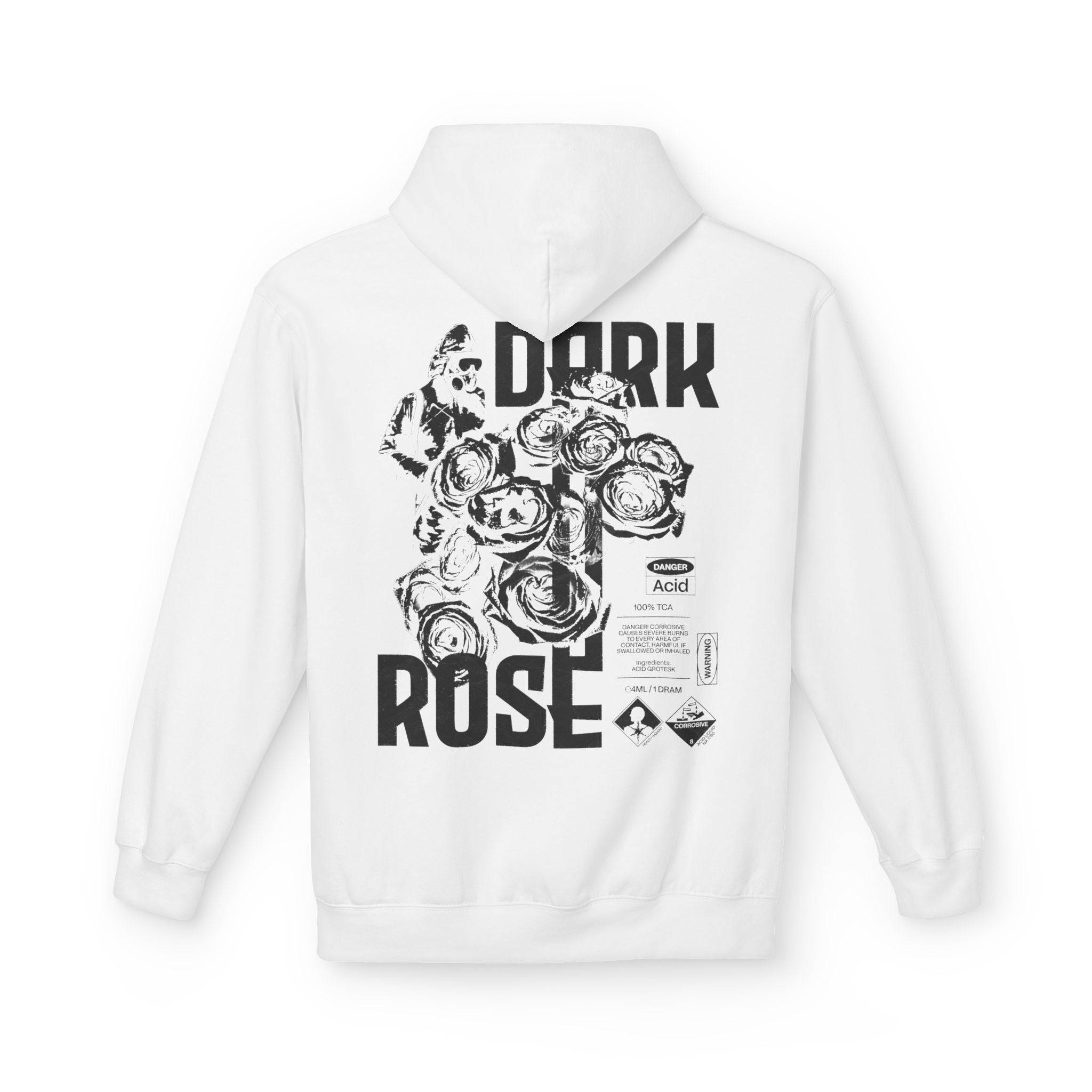 Dark Rose Gas Mask Poster Hoodie