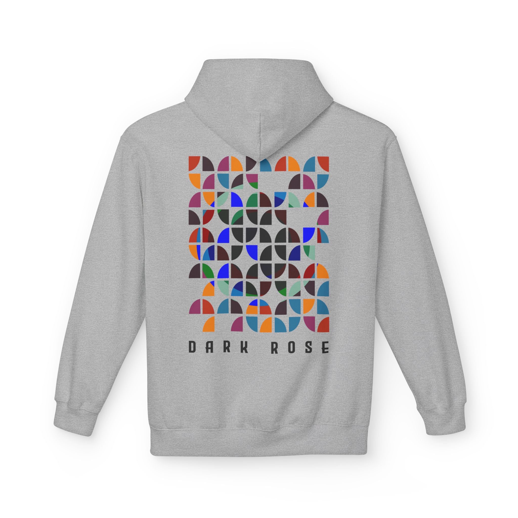 Dark Rose Colours Circles Hoodie