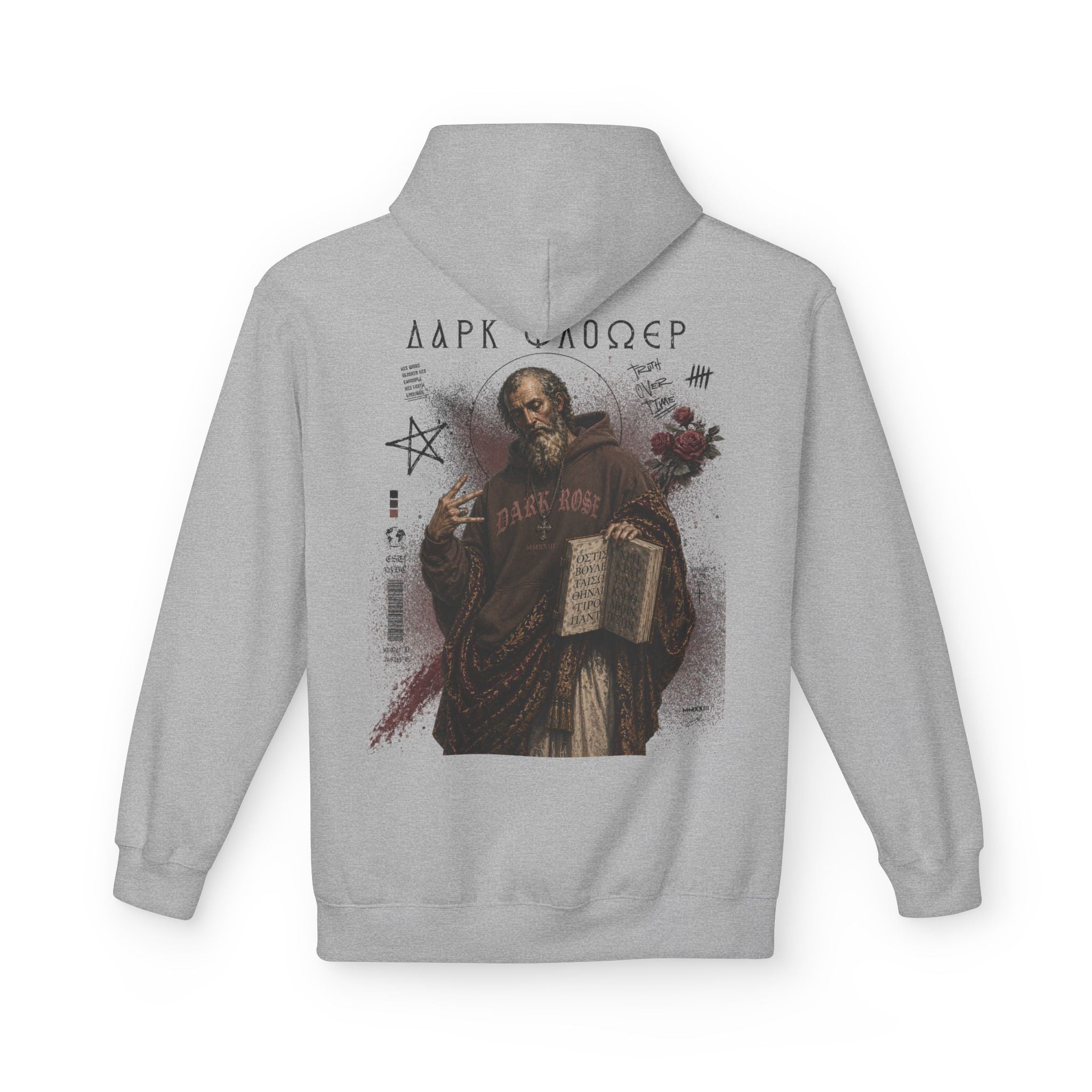 Dark Rose Ancient Greek Philosophers Hoodie