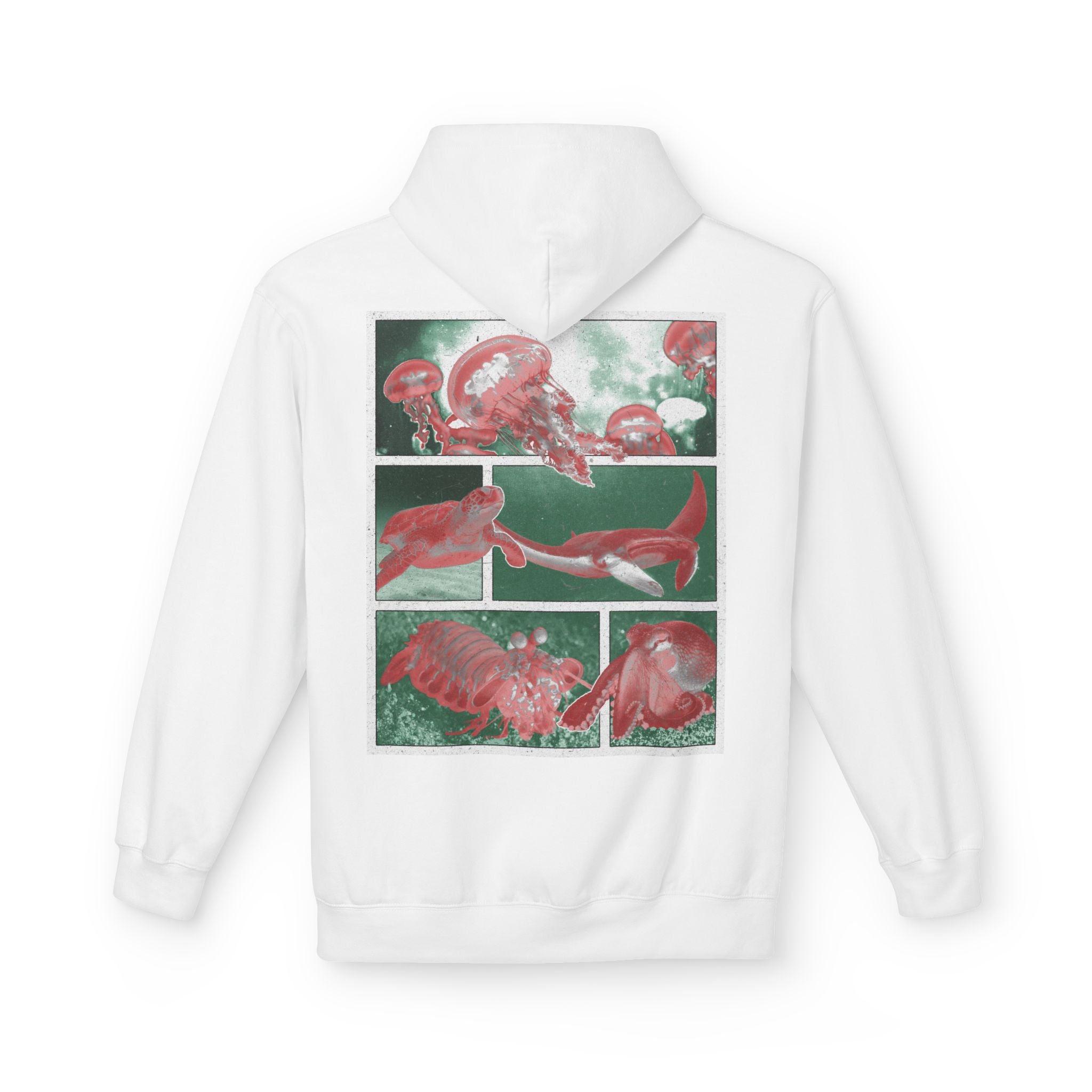 Dark Rose Sea Creatures Hoodie