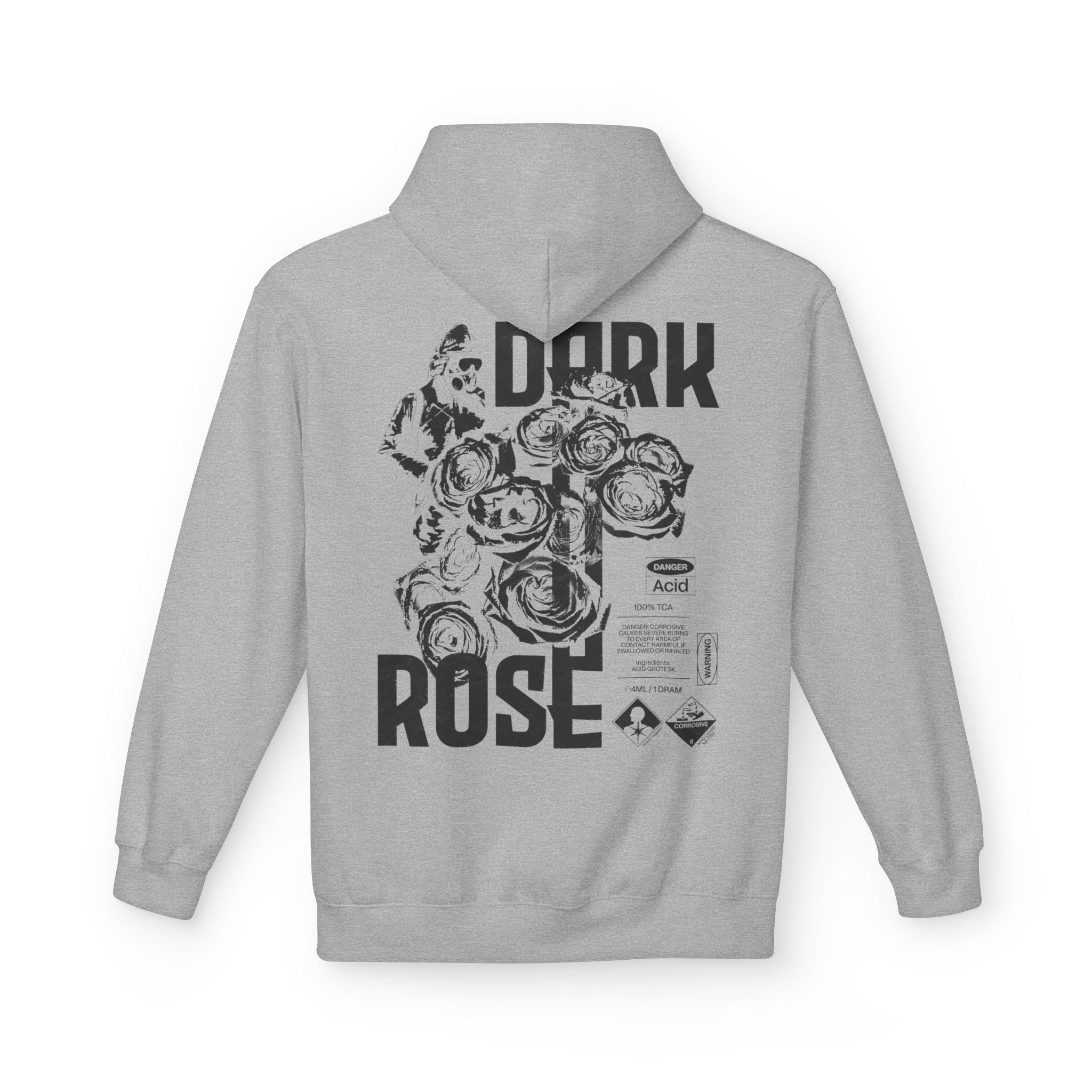 Dark Rose Gas Mask Poster Hoodie