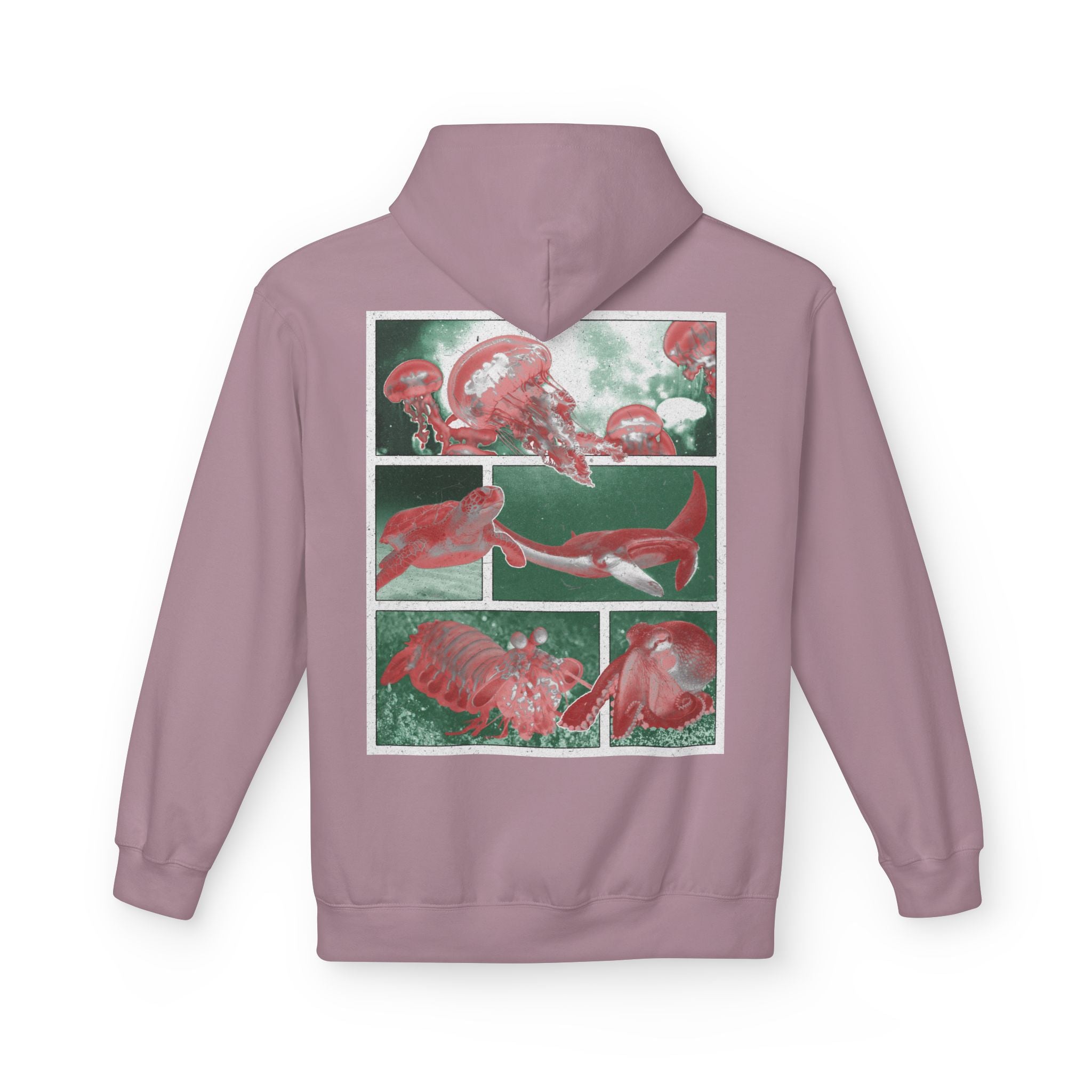 Dark Rose Sea Creatures Hoodie