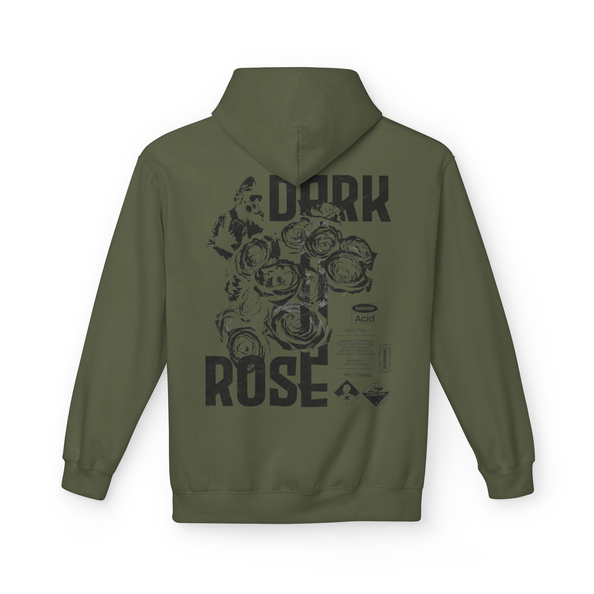 Dark Rose Gas Mask Poster Hoodie
