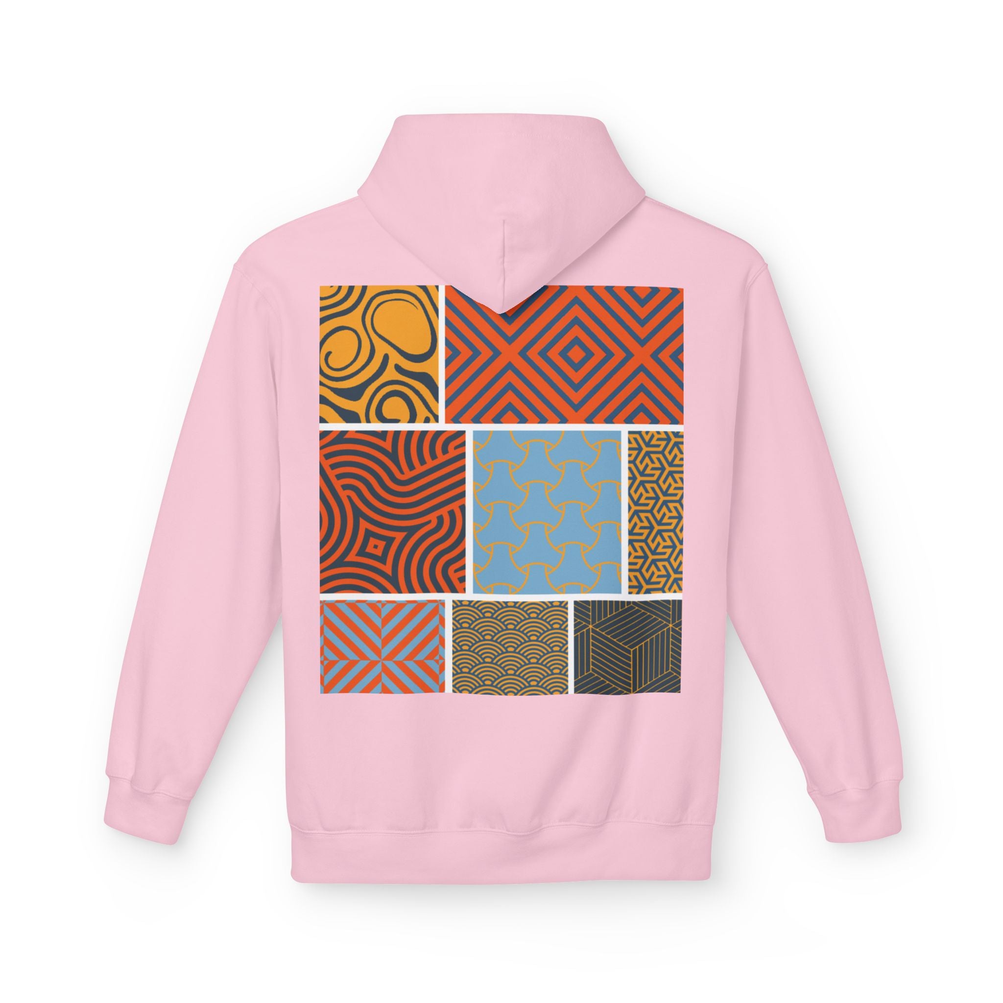 Dark Rose Patterns Orange Hoodie