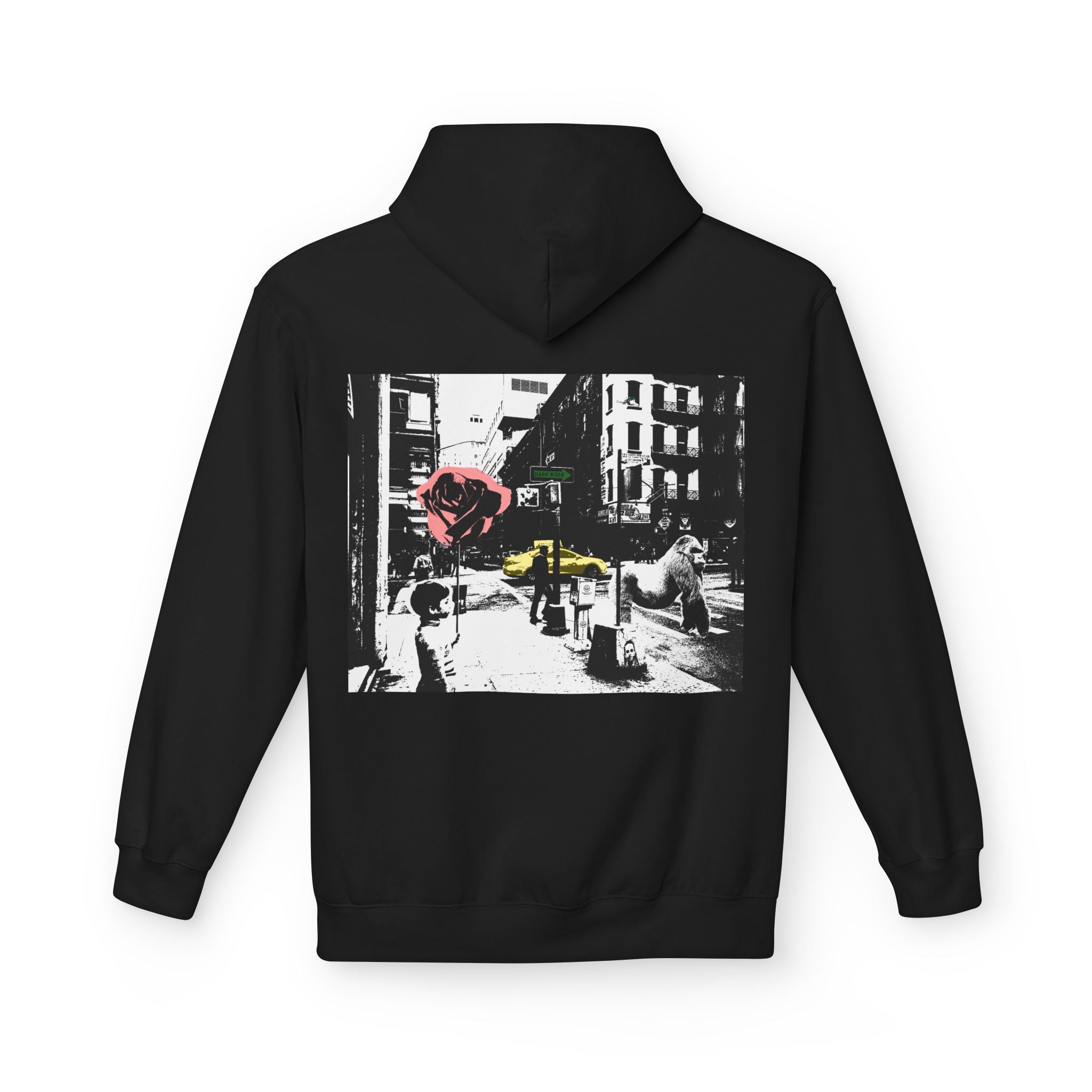 Dark Rose Urban Art Hoodie