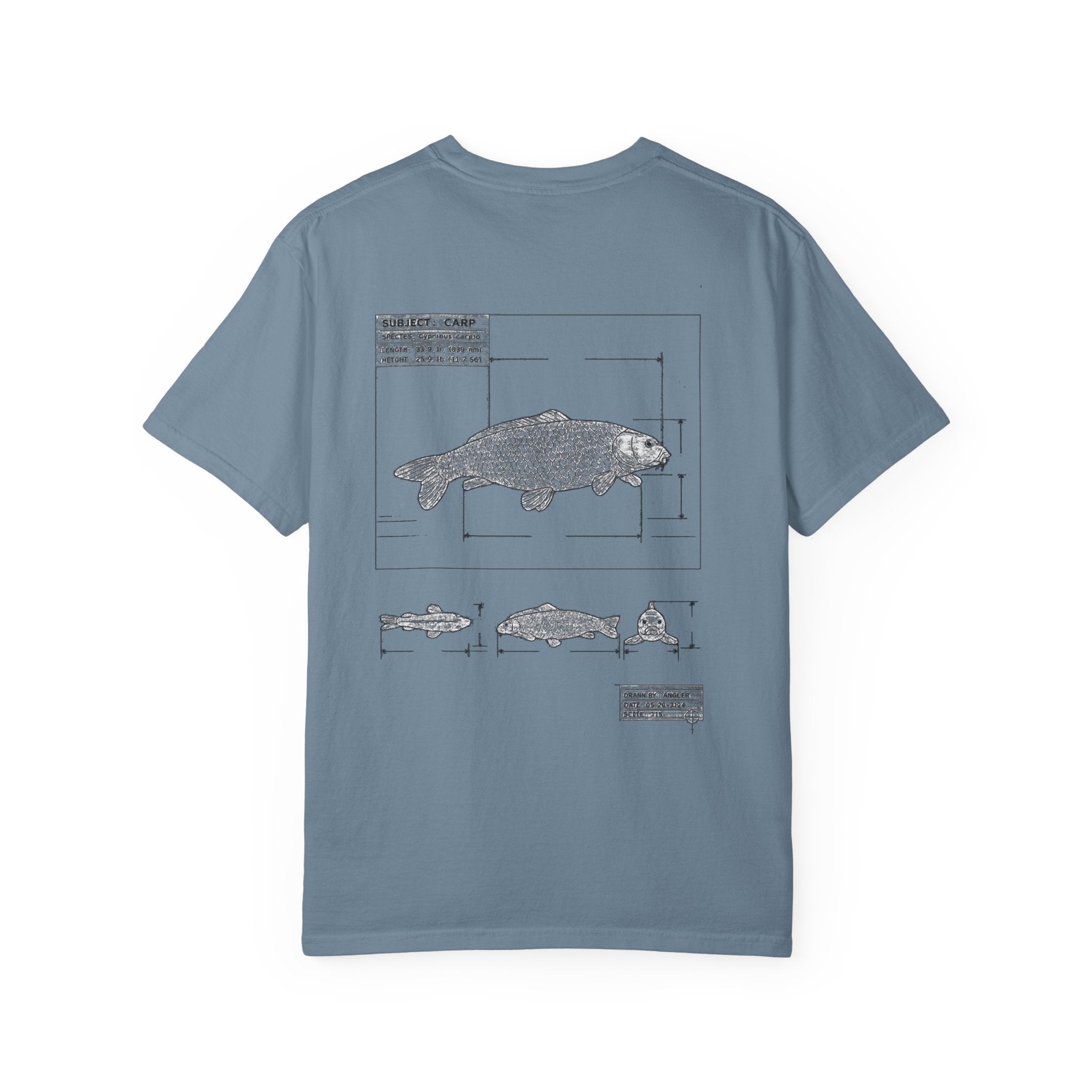 Dark Rose Carp Blueprint Tee