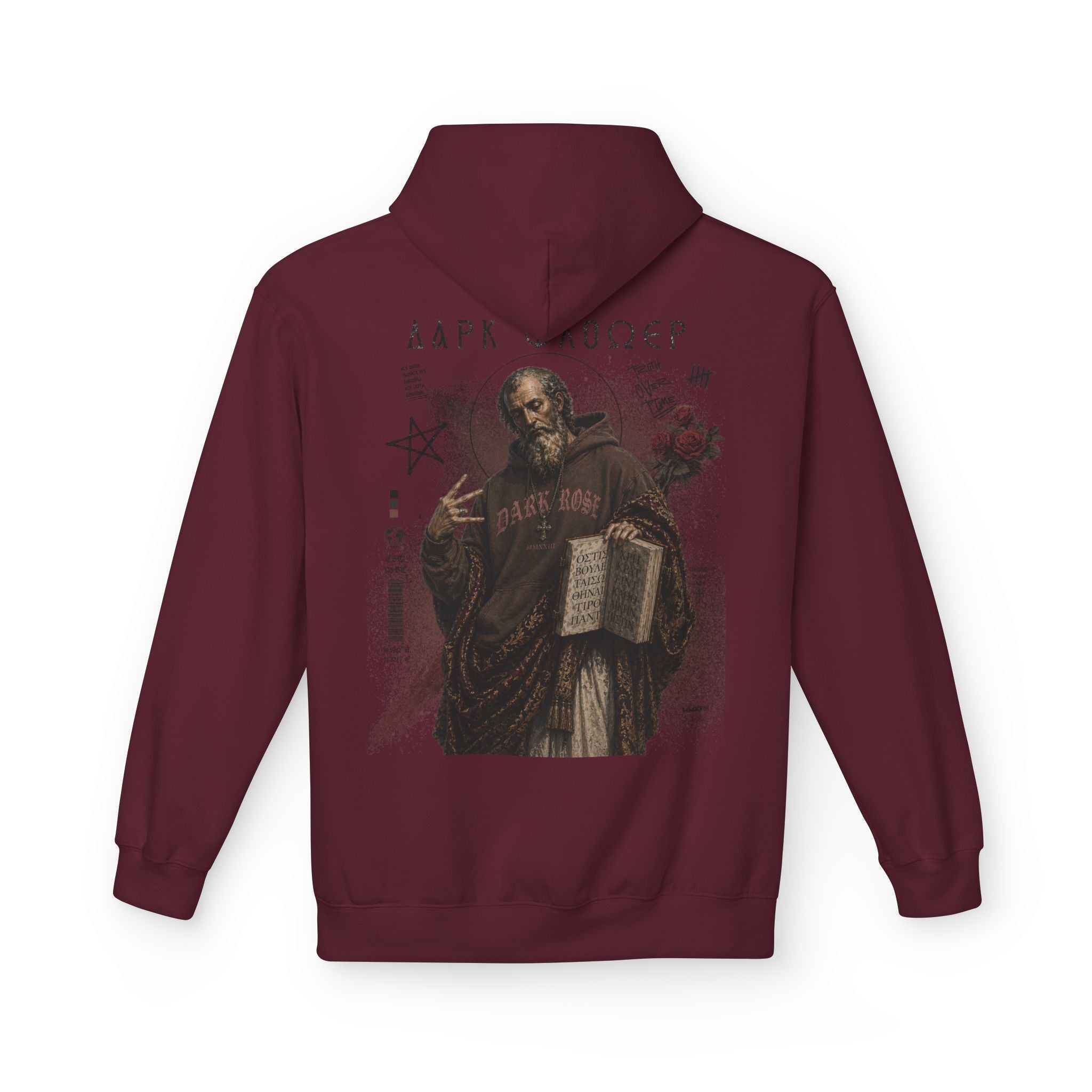 Dark Rose Ancient Greek Philosophers Hoodie