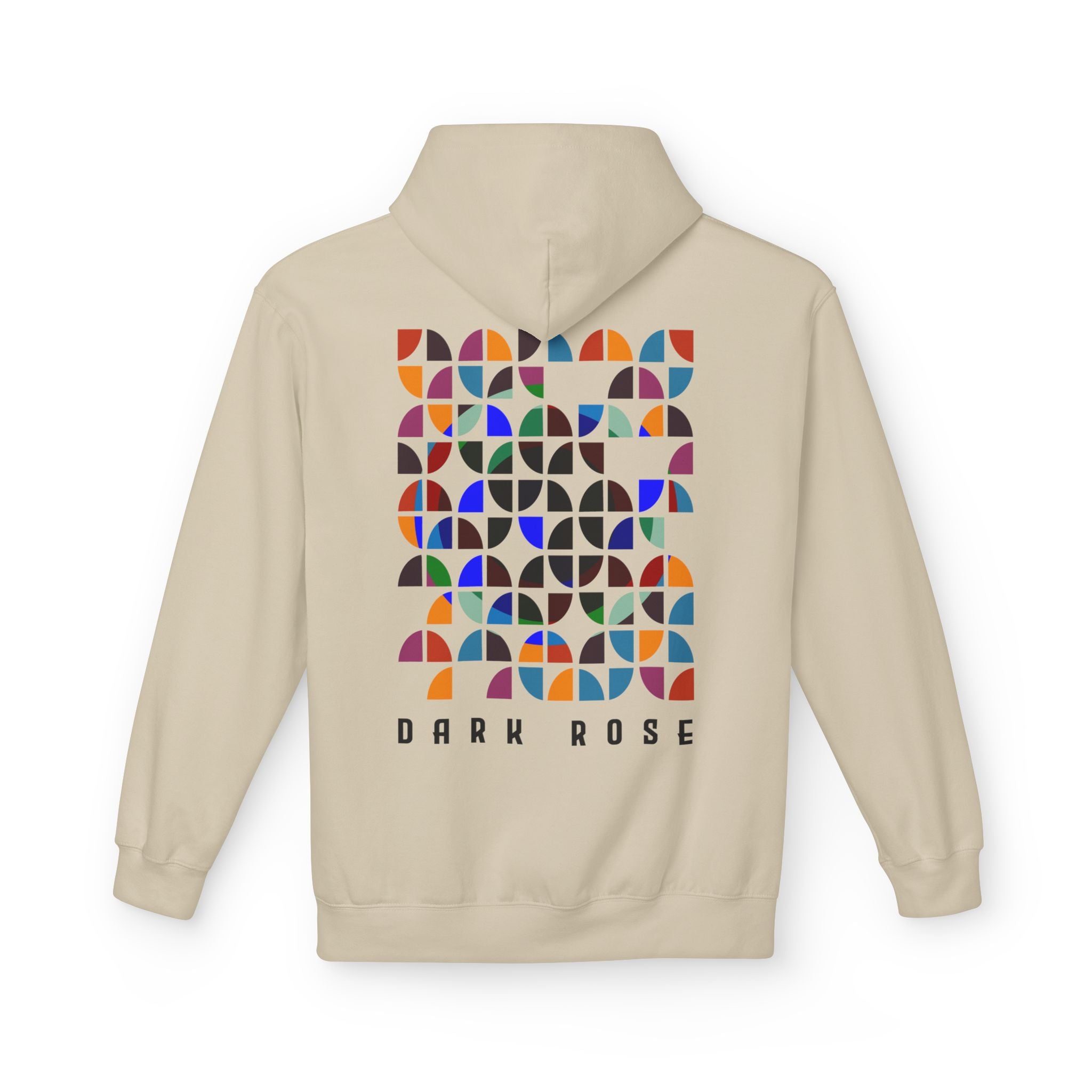 Dark Rose Colours Circles Hoodie