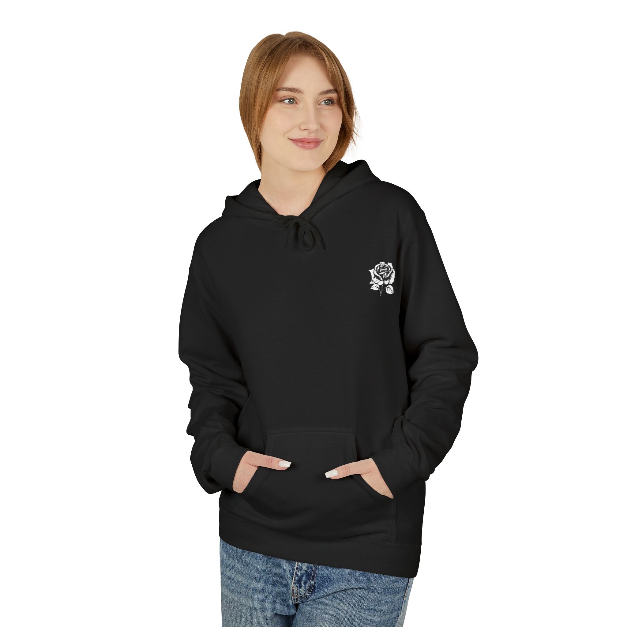 Dark Rose Cat Hoodie