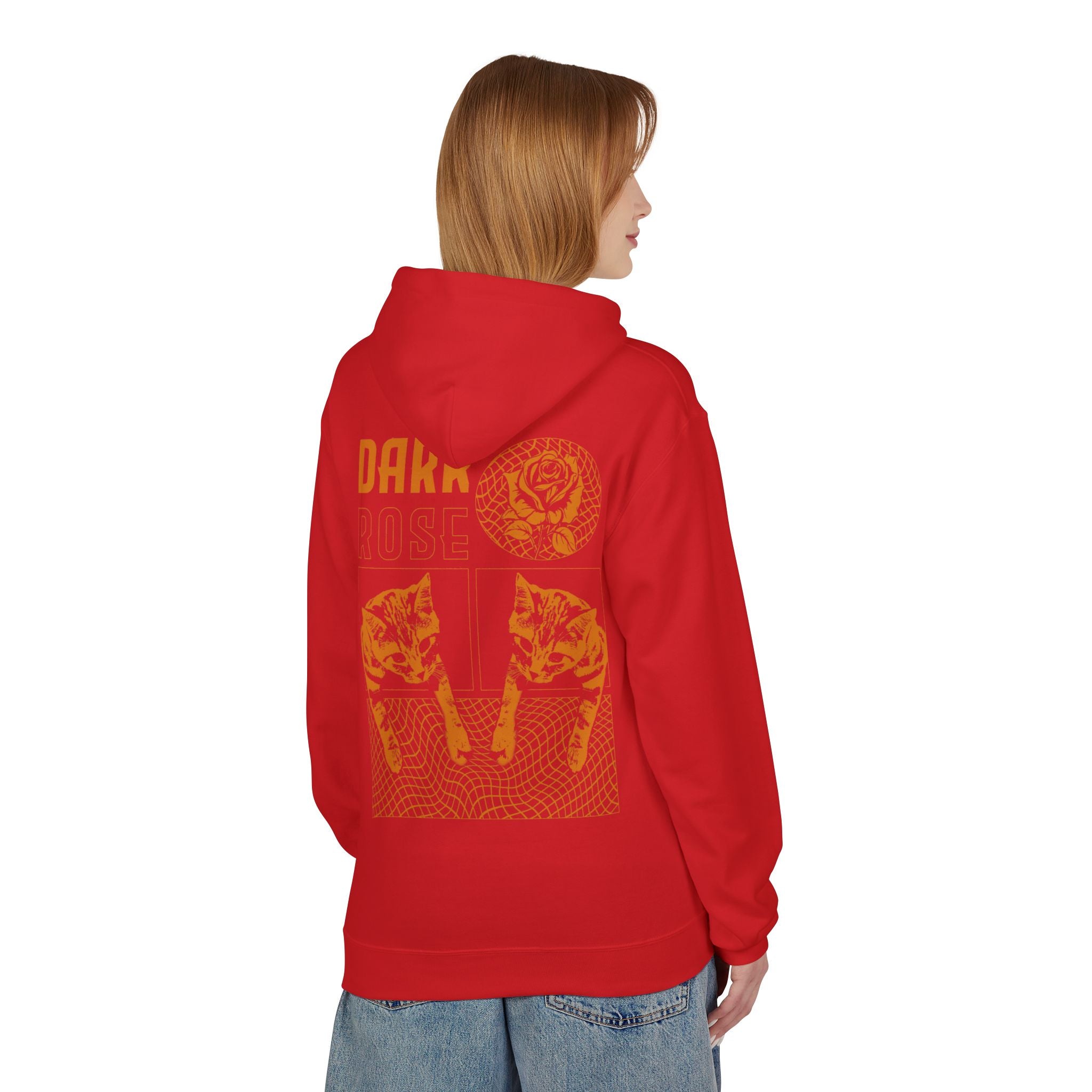 Dark Rose Cat Hoodie
