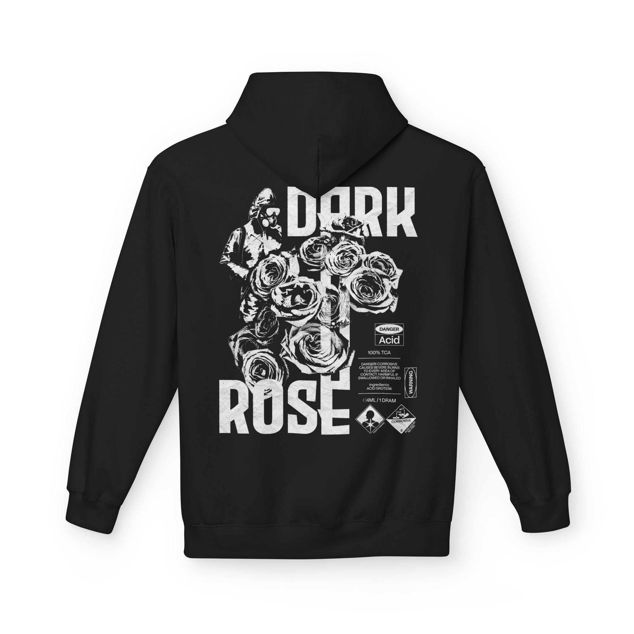 Dark Rose Gas Mask Poster Hoodie
