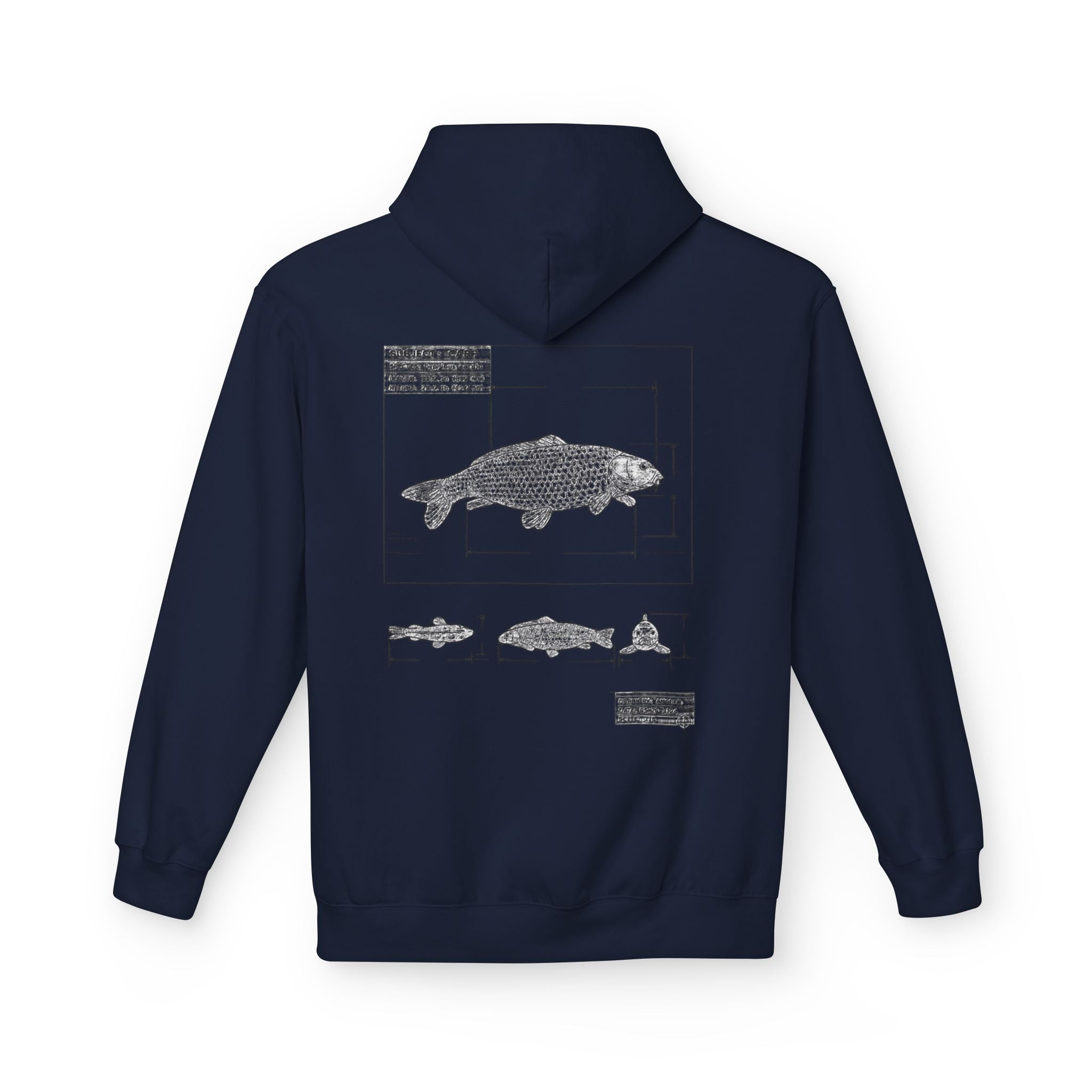 Dark Rose Carp Blueprint Hoodie
