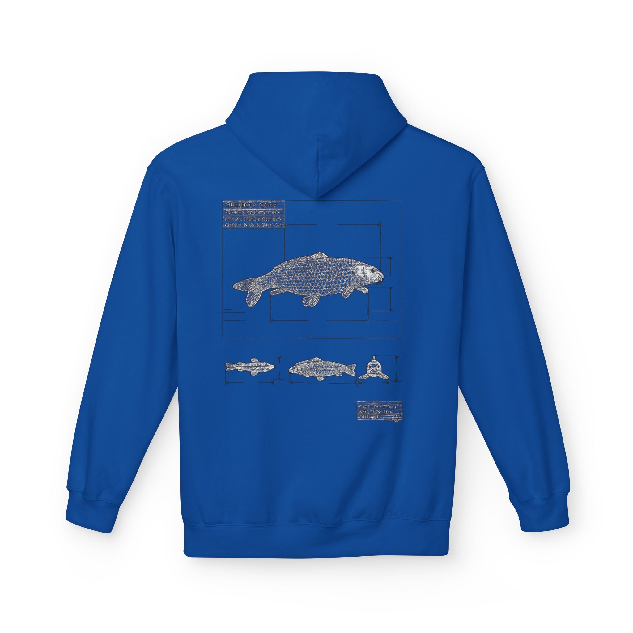 Dark Rose Carp Blueprint Hoodie