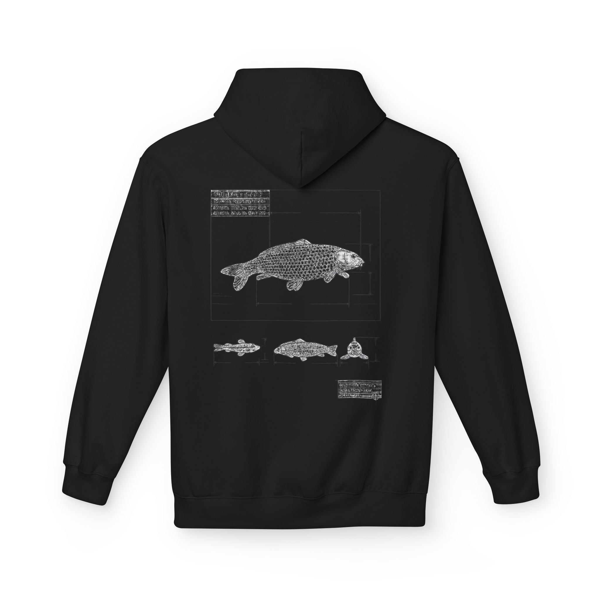Dark Rose Carp Blueprint Hoodie