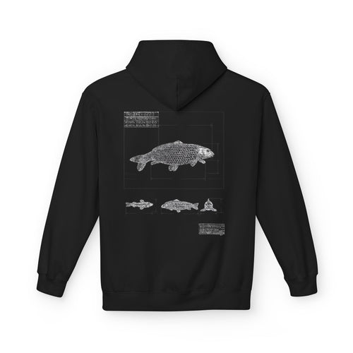 Dark Rose Carp Blueprint Hoodie