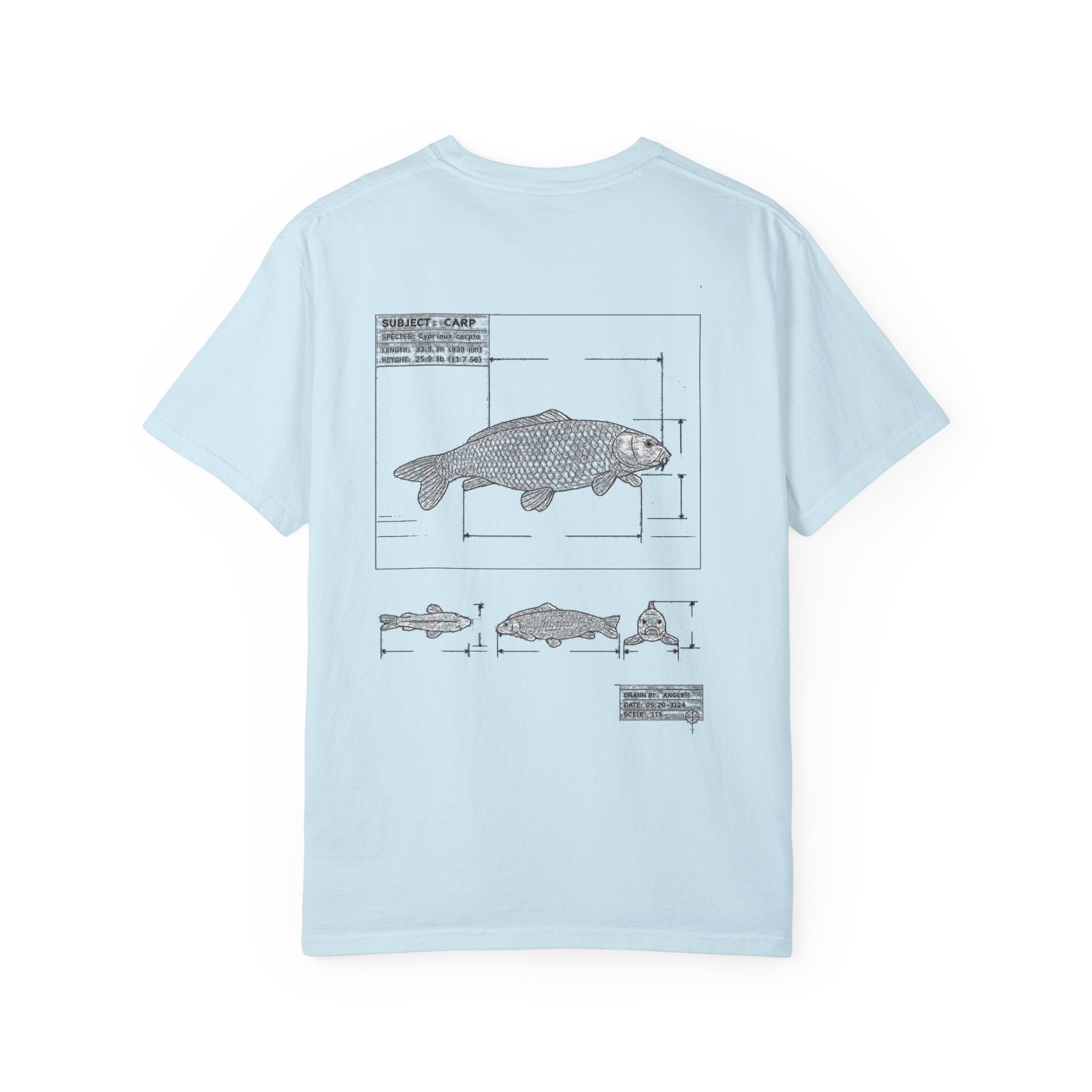 Dark Rose Carp Blueprint Tee