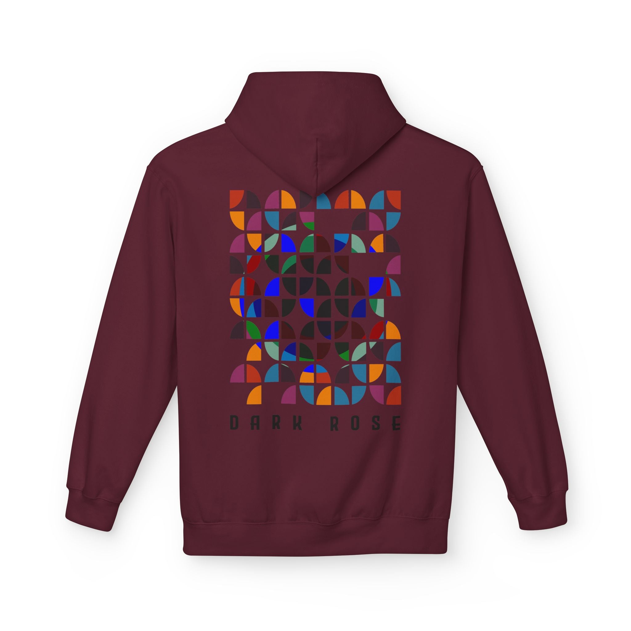 Dark Rose Colours Circles Hoodie