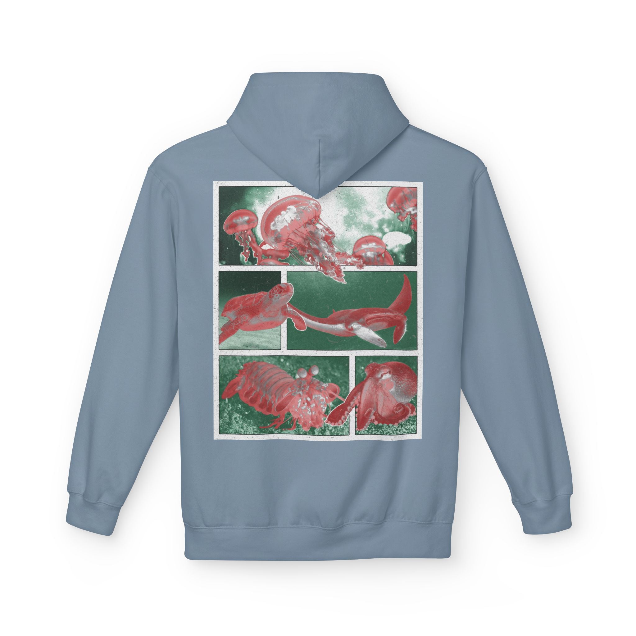 Dark Rose Sea Creatures Hoodie